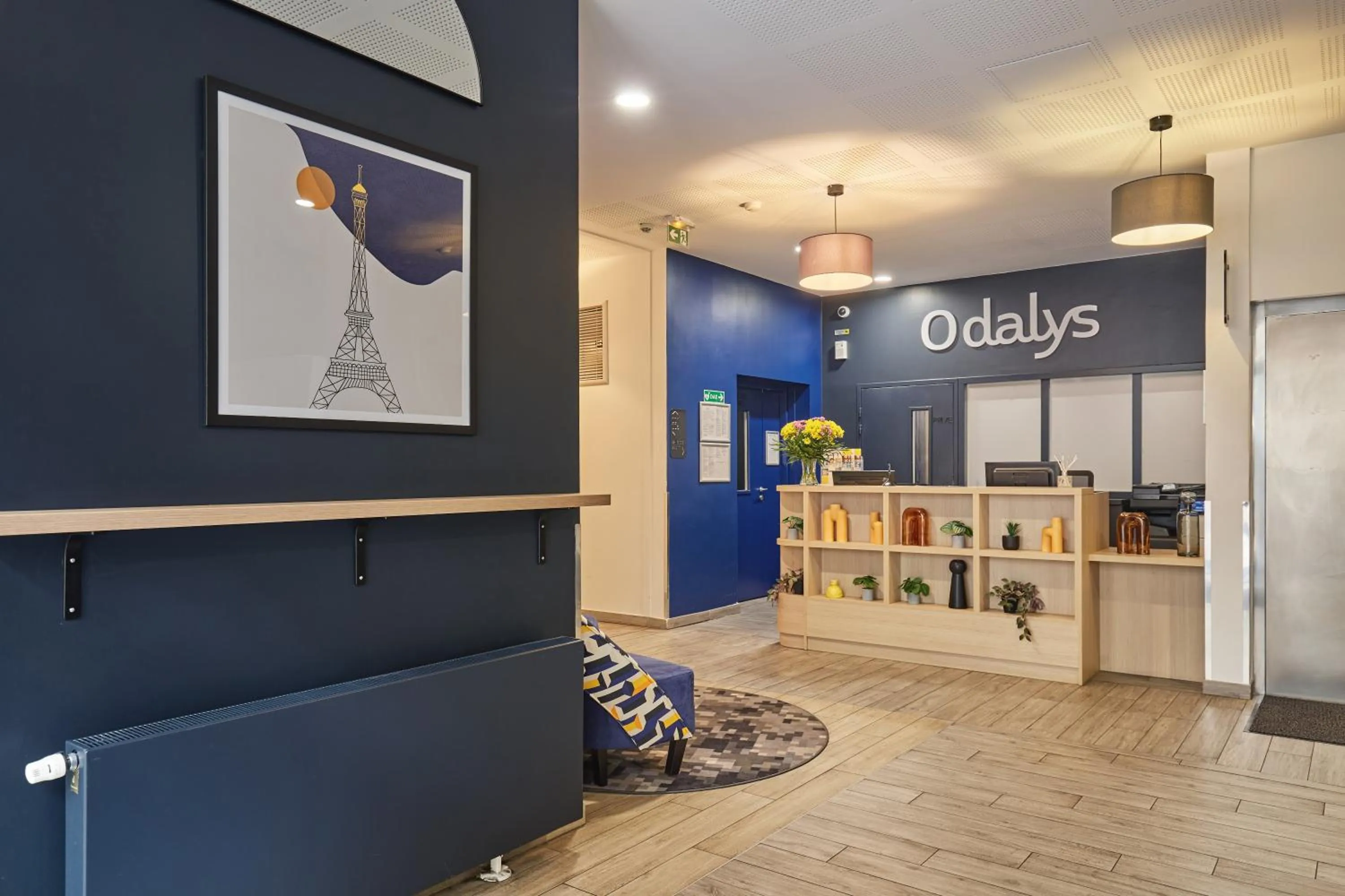 Lobby or reception in Appart Hotel Odalys City Paris Levallois