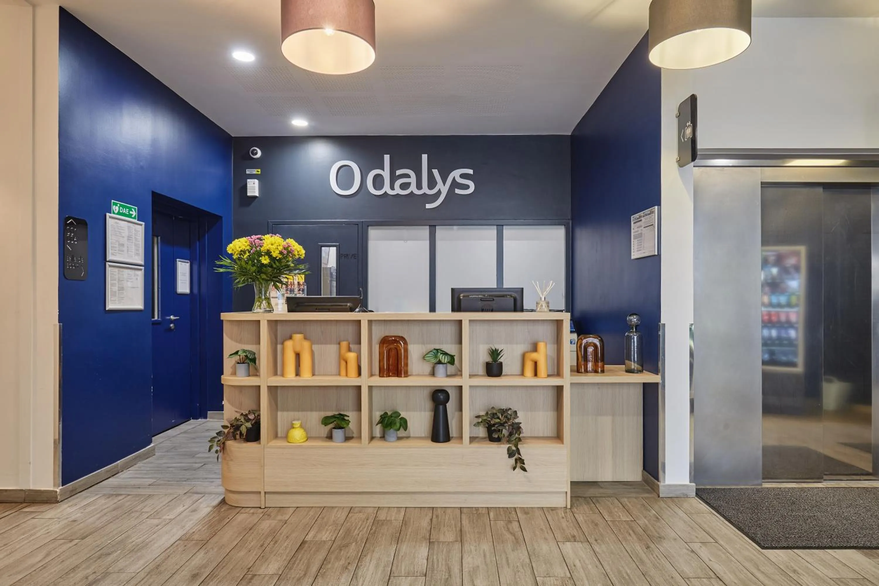 Lobby or reception in Appart Hotel Odalys City Paris Levallois