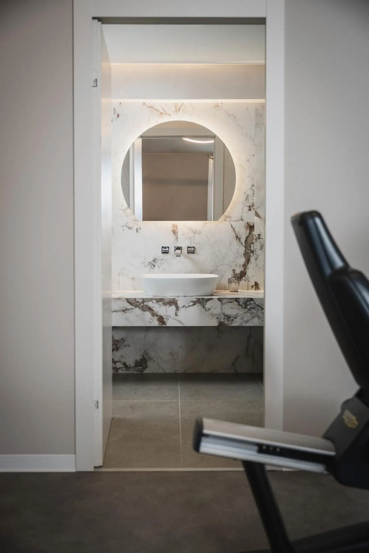 Fitness centre/facilities in Just Hotel Saronno