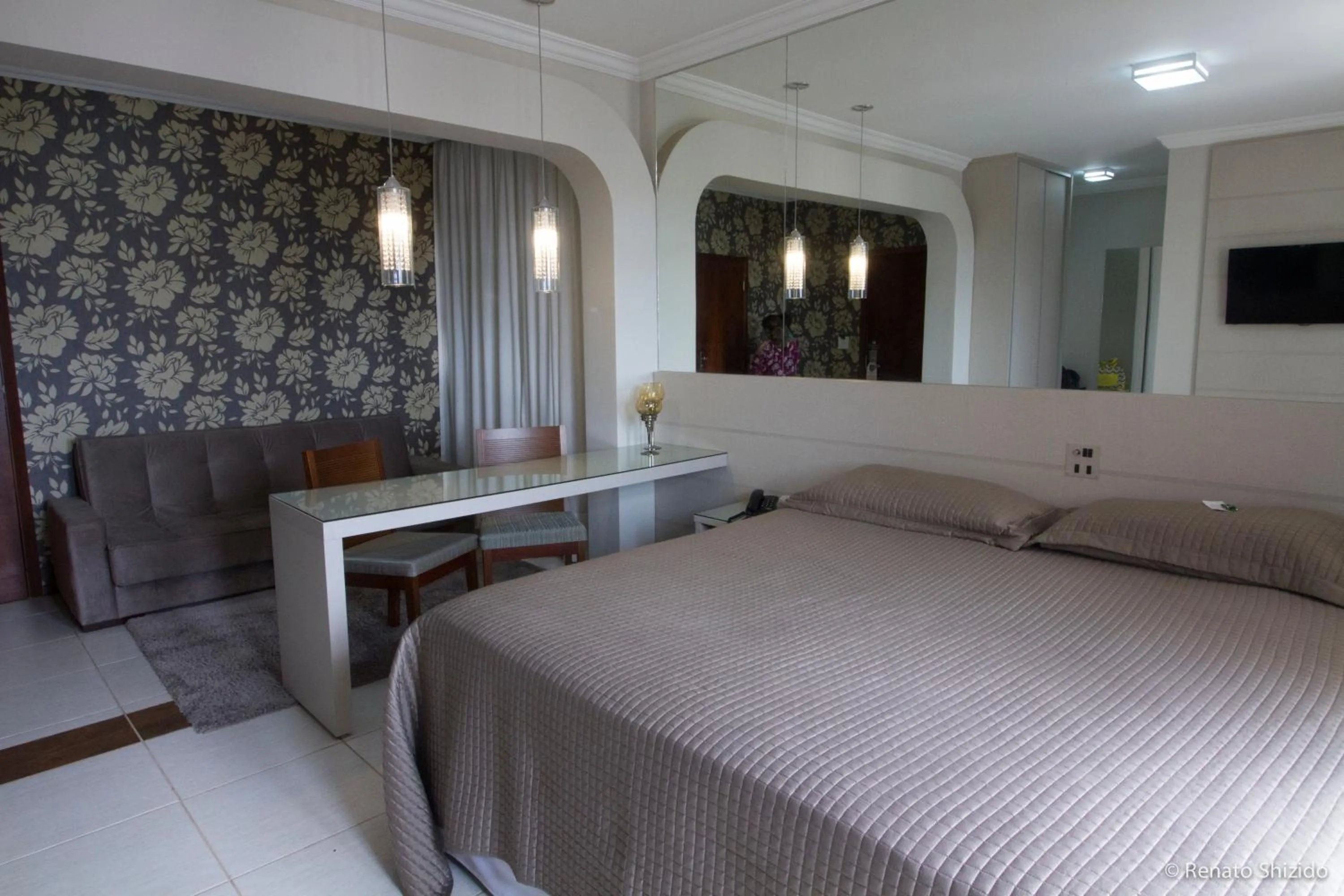 Bed in Aruá Hotel, Restaurante e Convenções