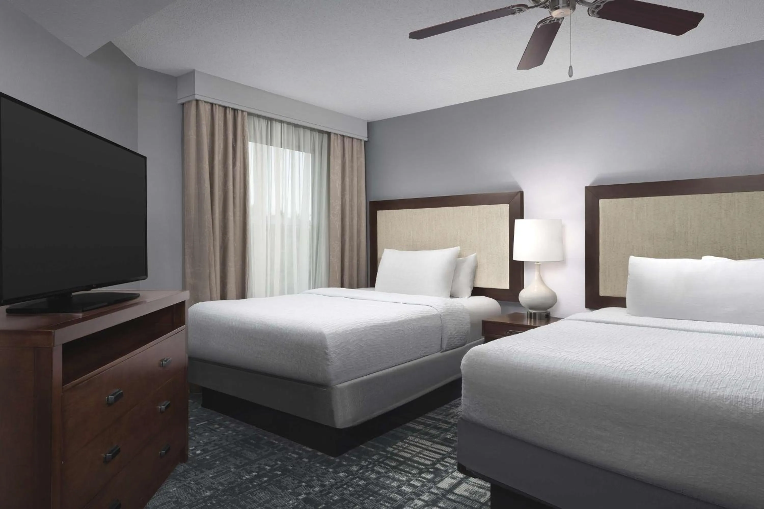 Bed in Homewood Suites by Hilton Raleigh-Durham Airport at RTP