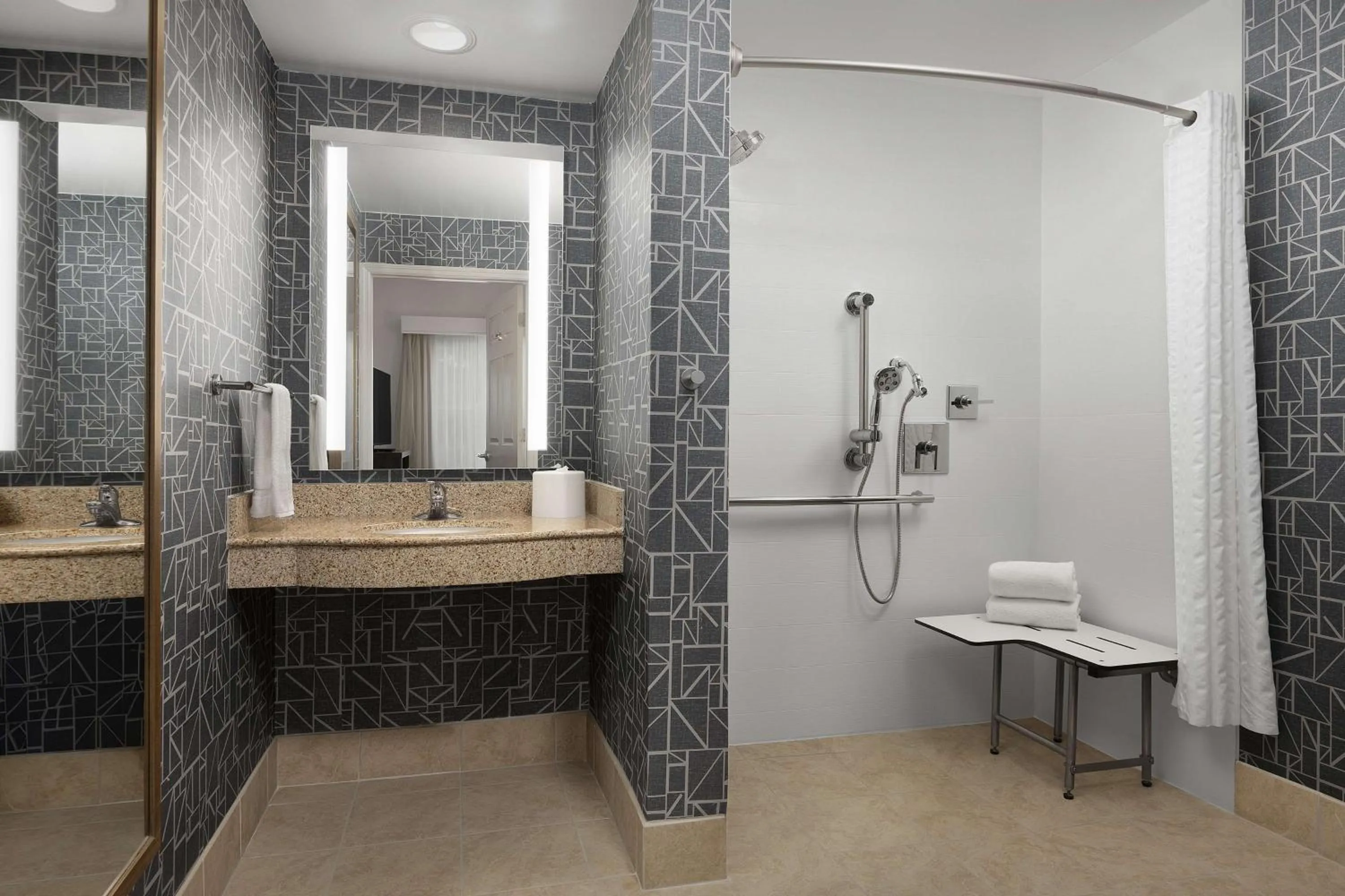 Bathroom in Homewood Suites by Hilton Raleigh-Durham Airport at RTP