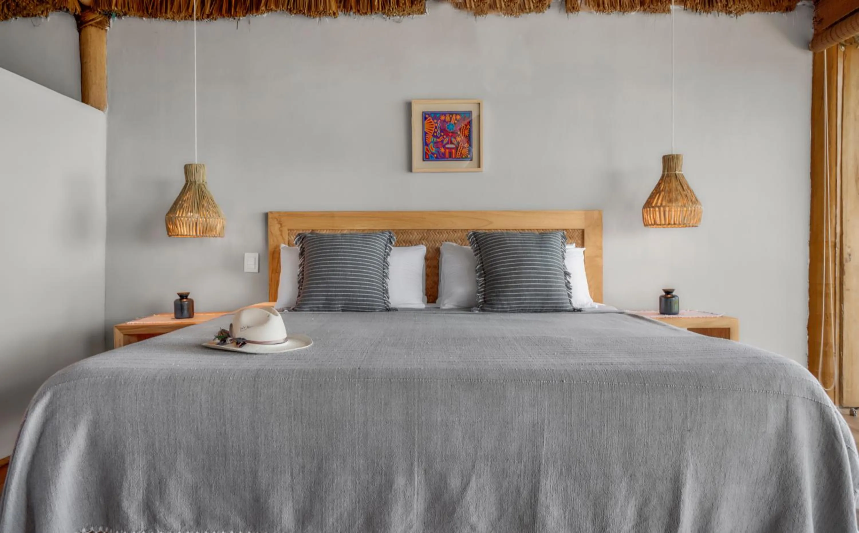 Bed in Xinalani Retreat Mexico