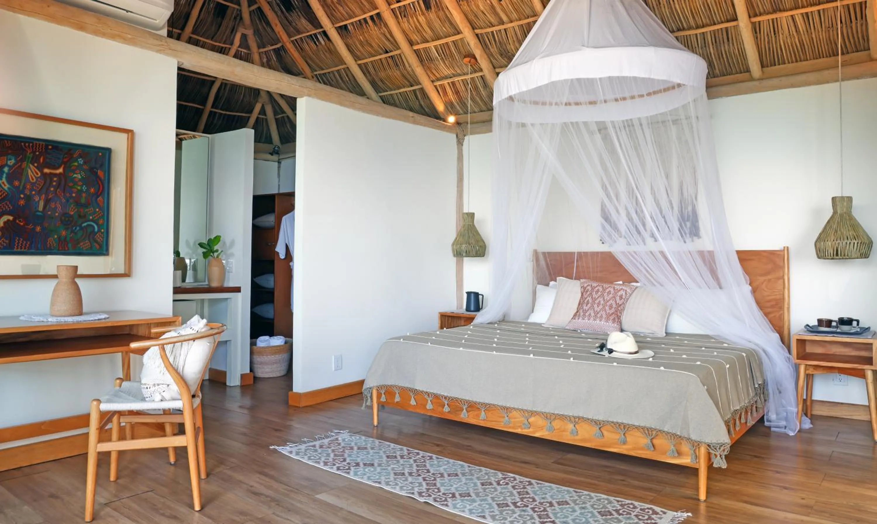 Photo of the whole room, Bed in Xinalani Retreat Mexico