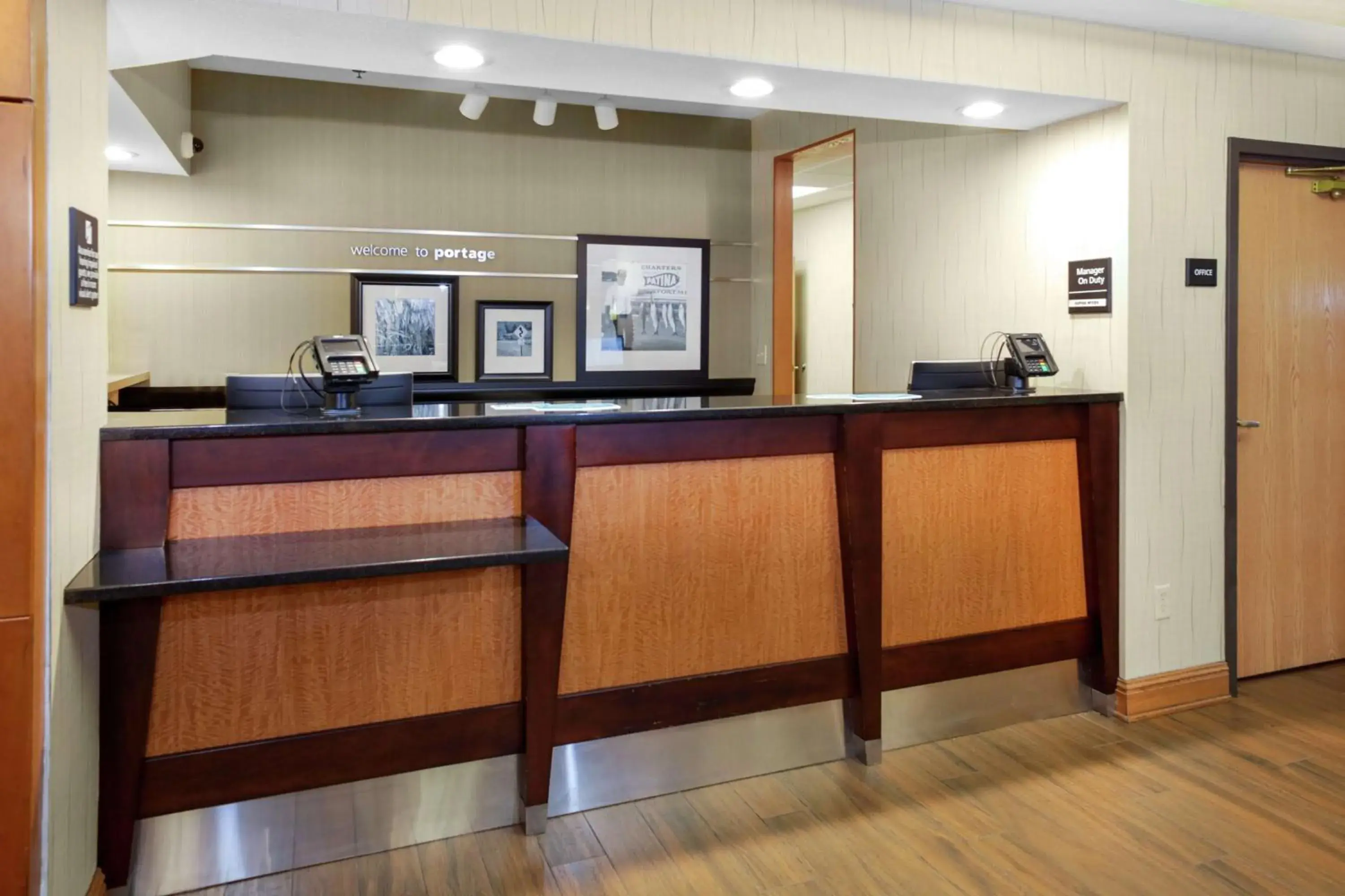 Lobby or reception in Hampton Inn Portage Lobby or reception in Hampton Inn Portage