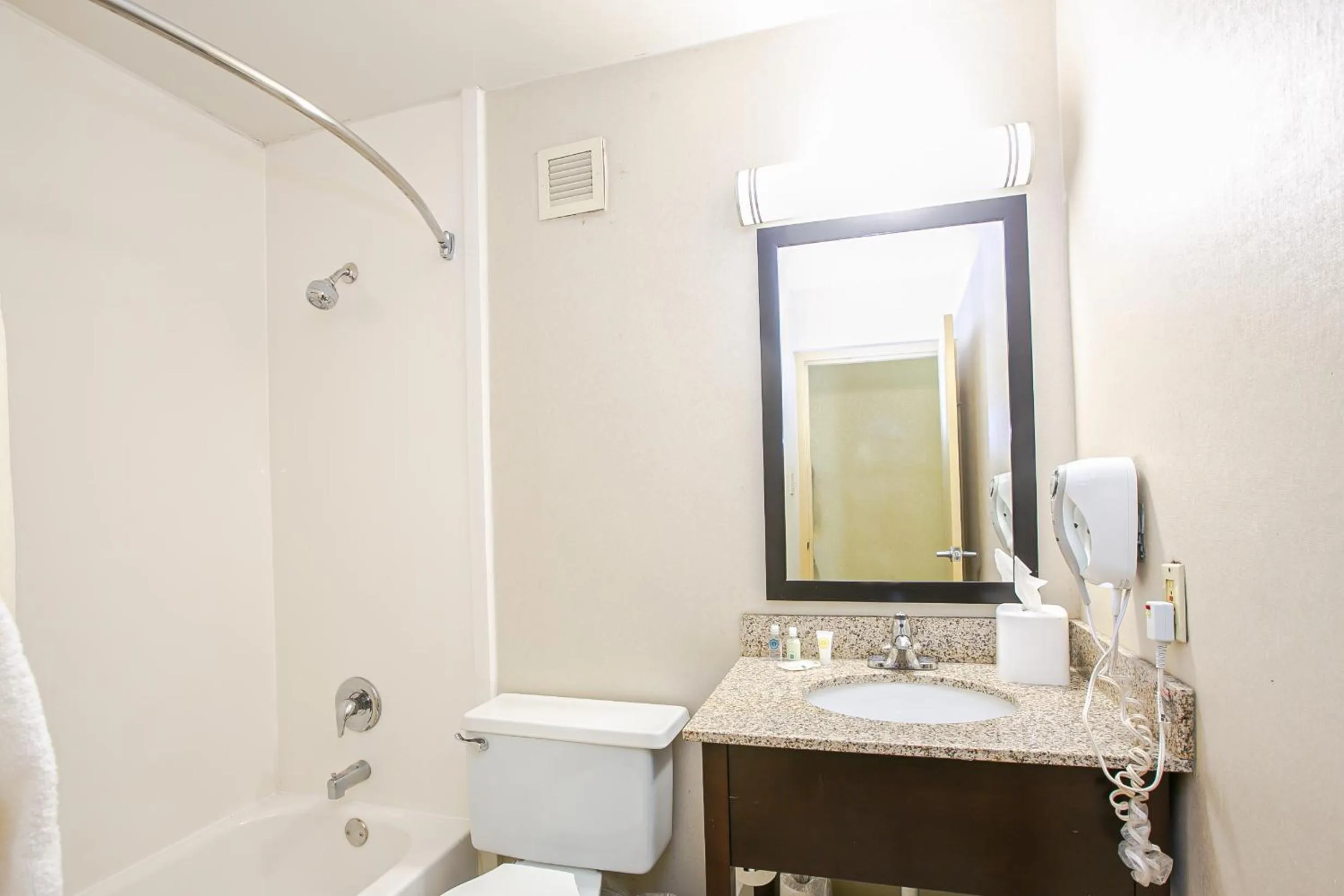 Toilet in Quality Inn Dayton Airport