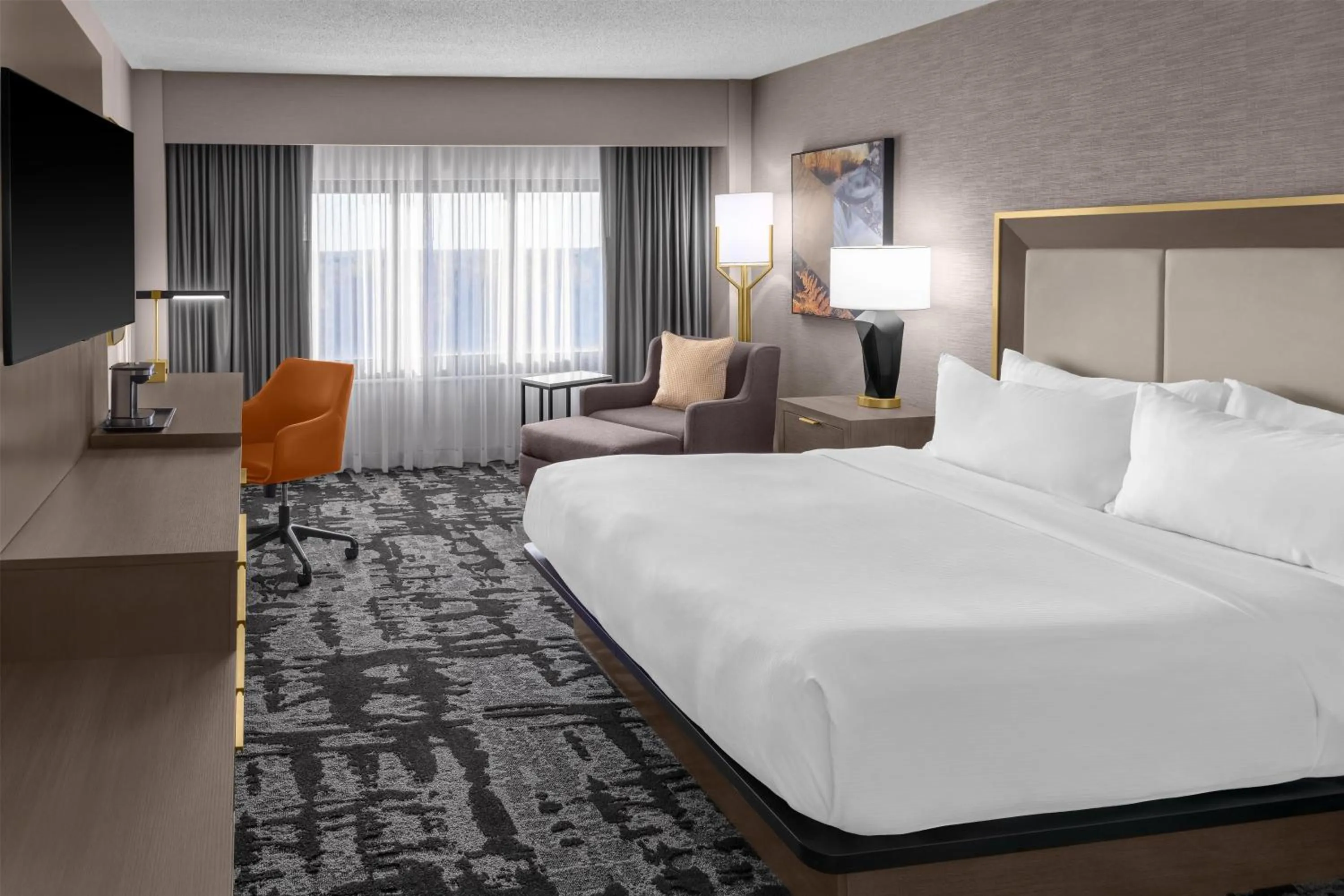 Living room, Bed in DoubleTree by Hilton Springfield
