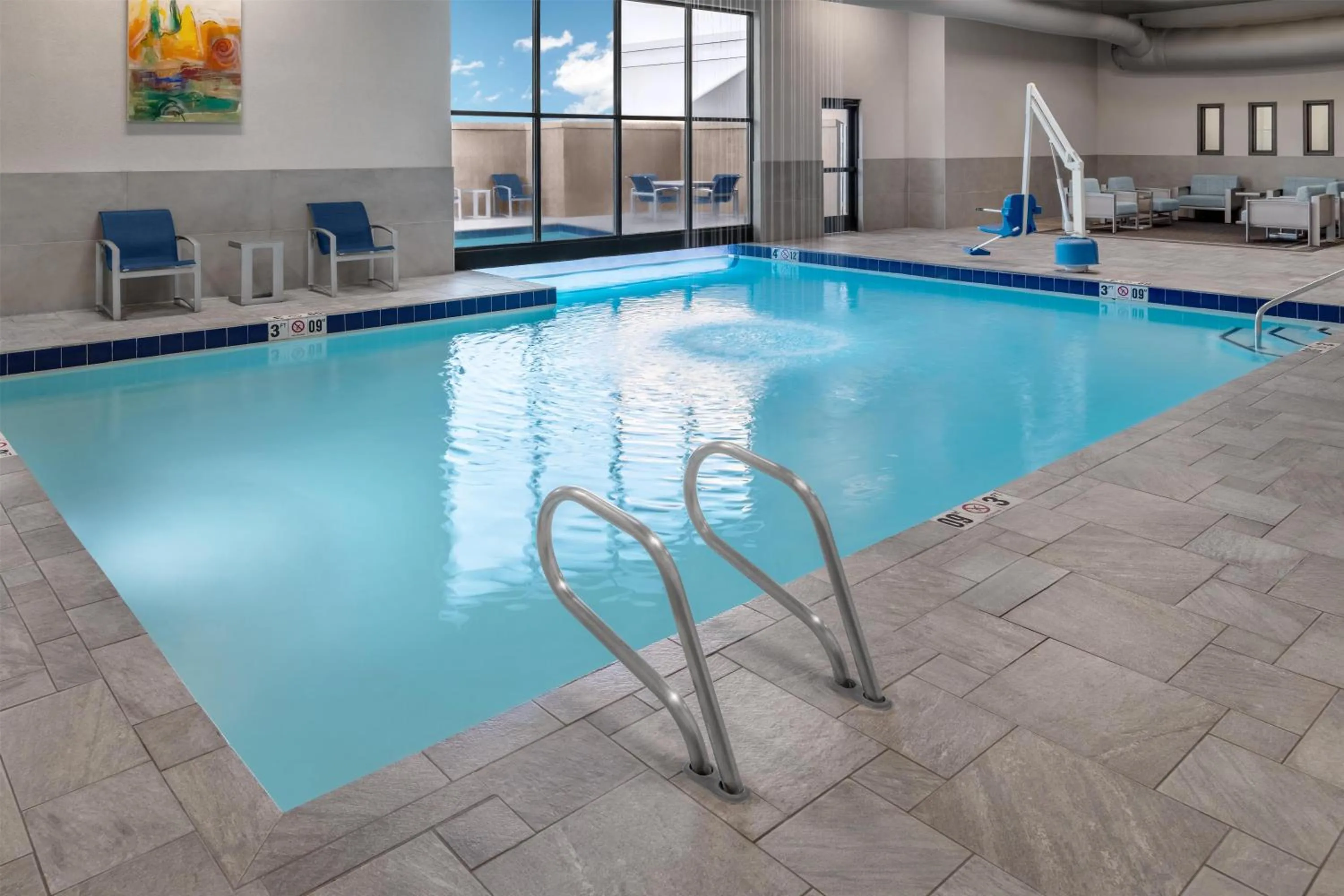 Pool view in DoubleTree by Hilton Springfield