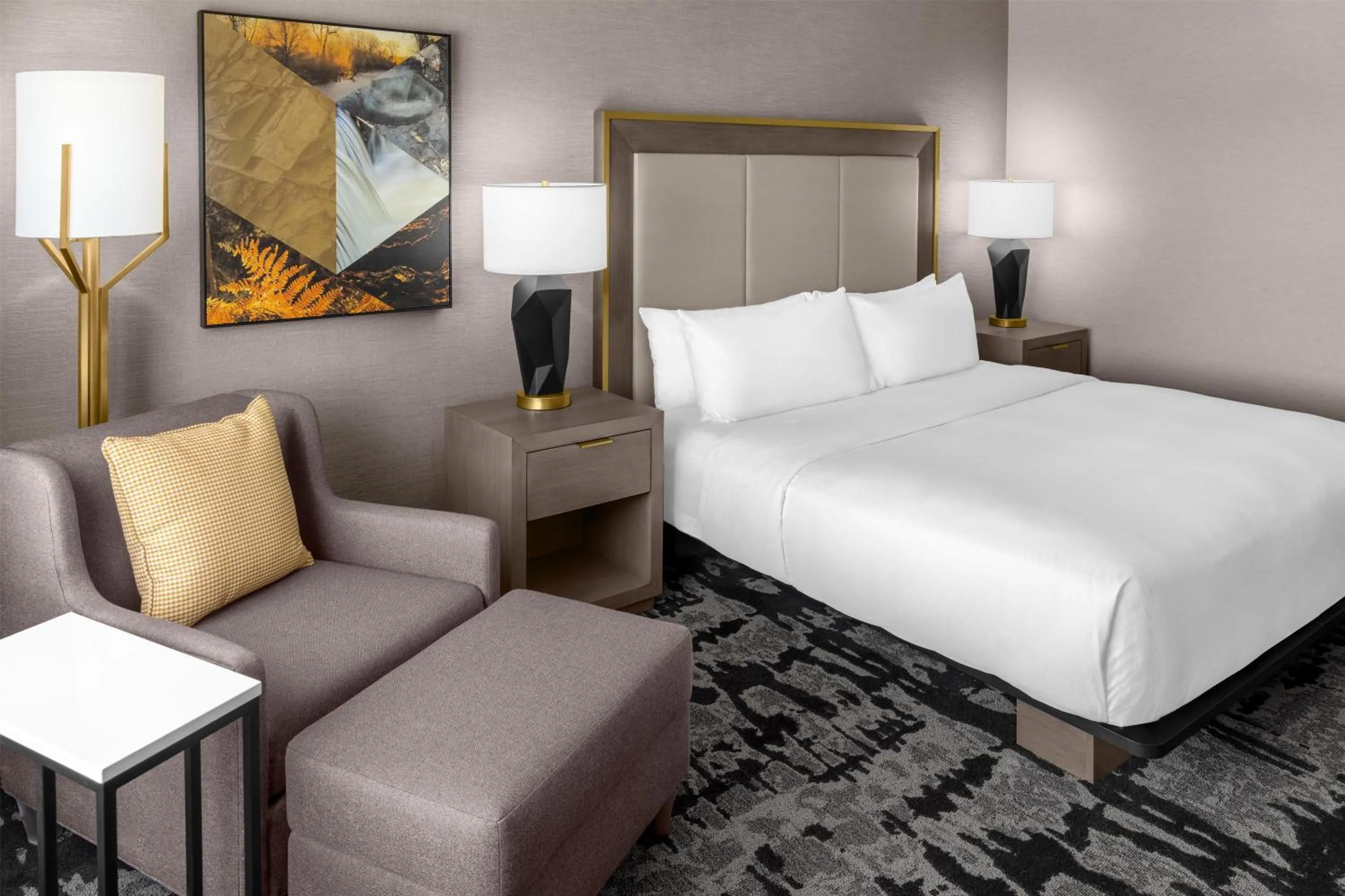 Living room, Bed in DoubleTree by Hilton Springfield