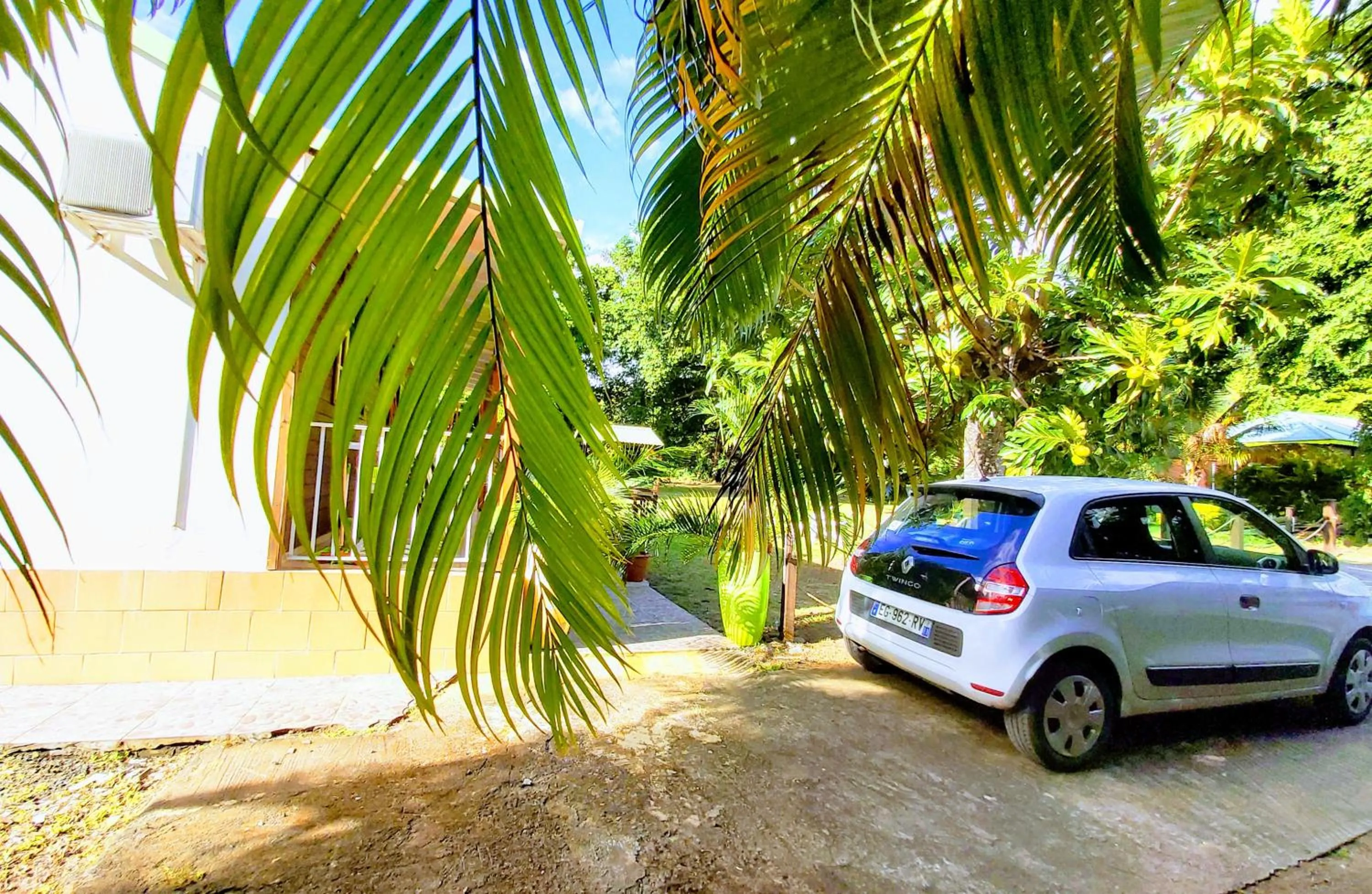 Garden view in Bungalow PAPAYE