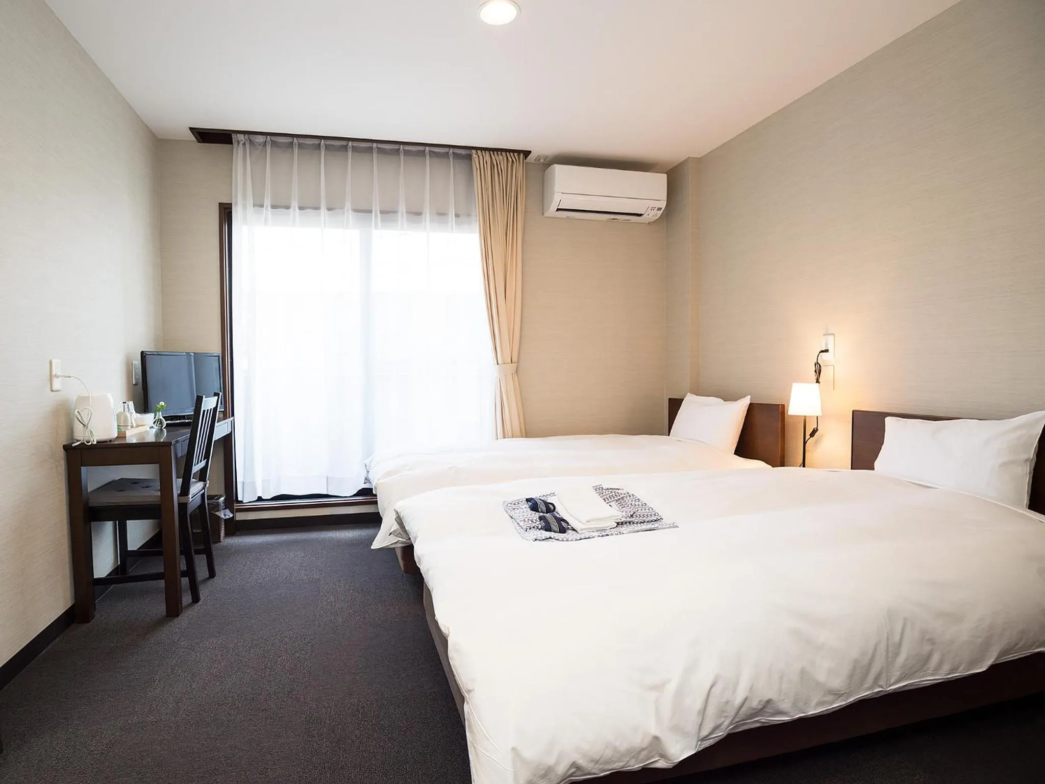 Bedroom, Bed in Kusatsu onsen Futabaya