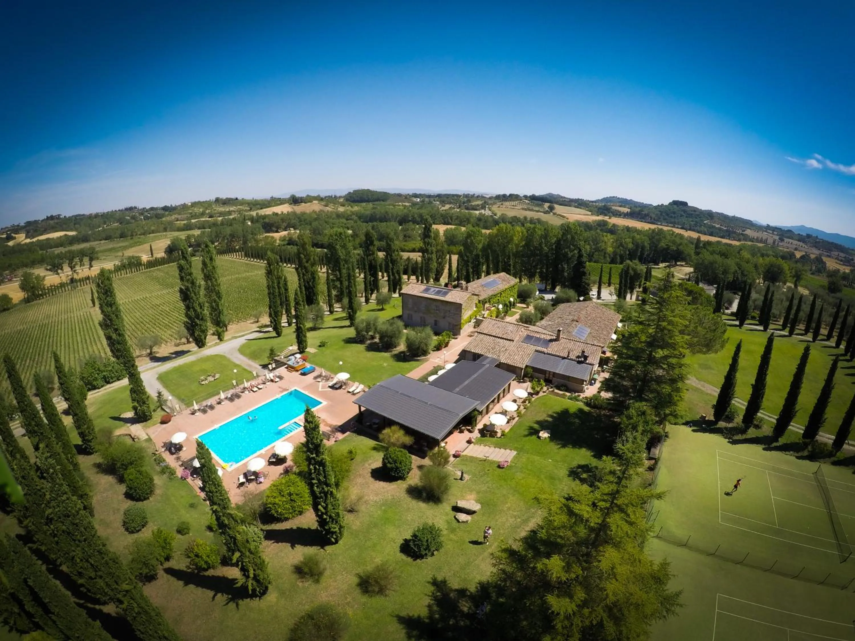 Bird's eye view in Agriturismo La Sovana