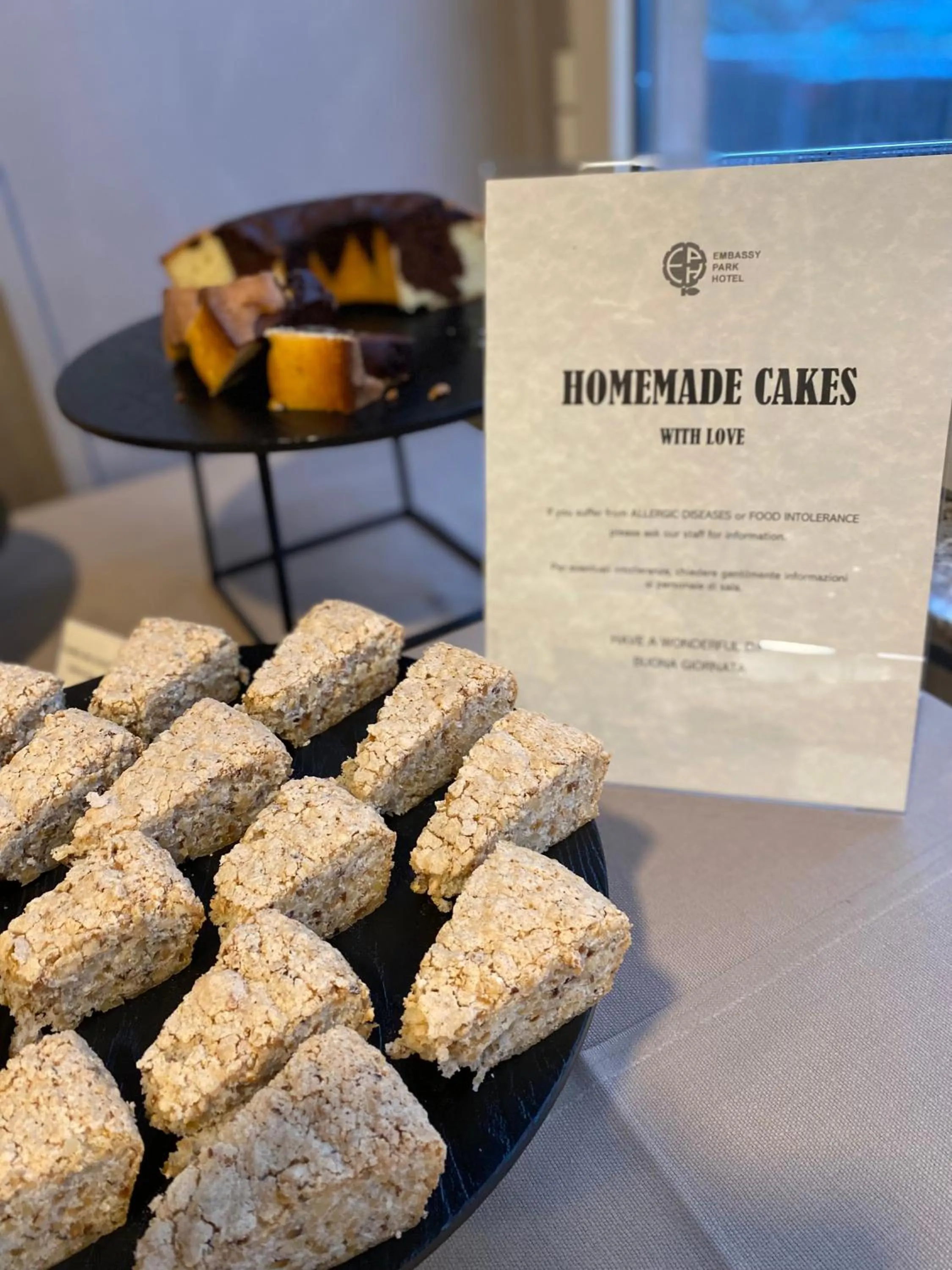 Food and drinks in Hotel Embassy