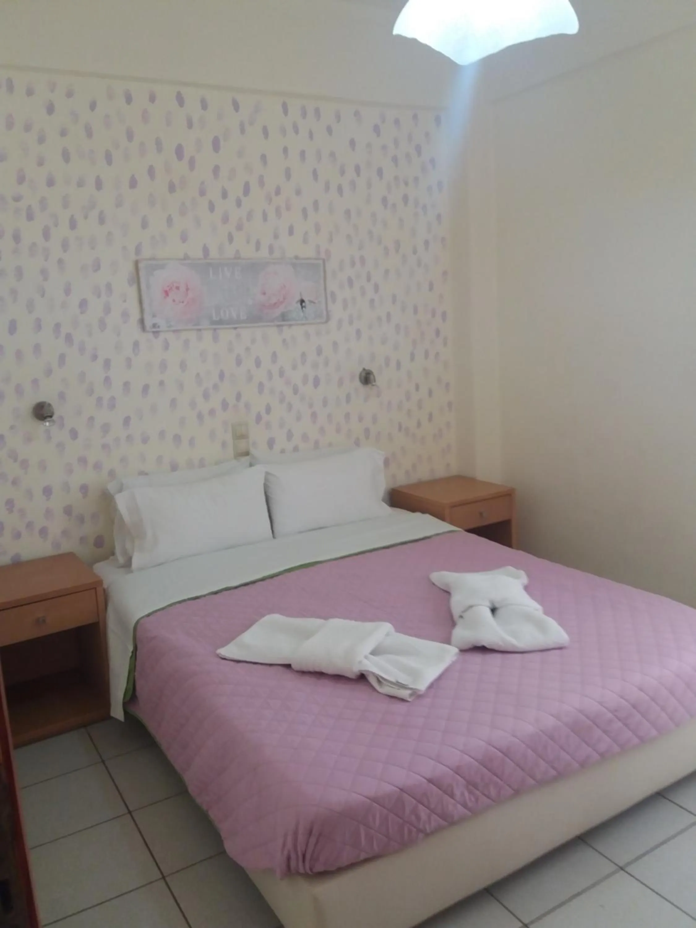 Bed in Lia Sofia Apartments