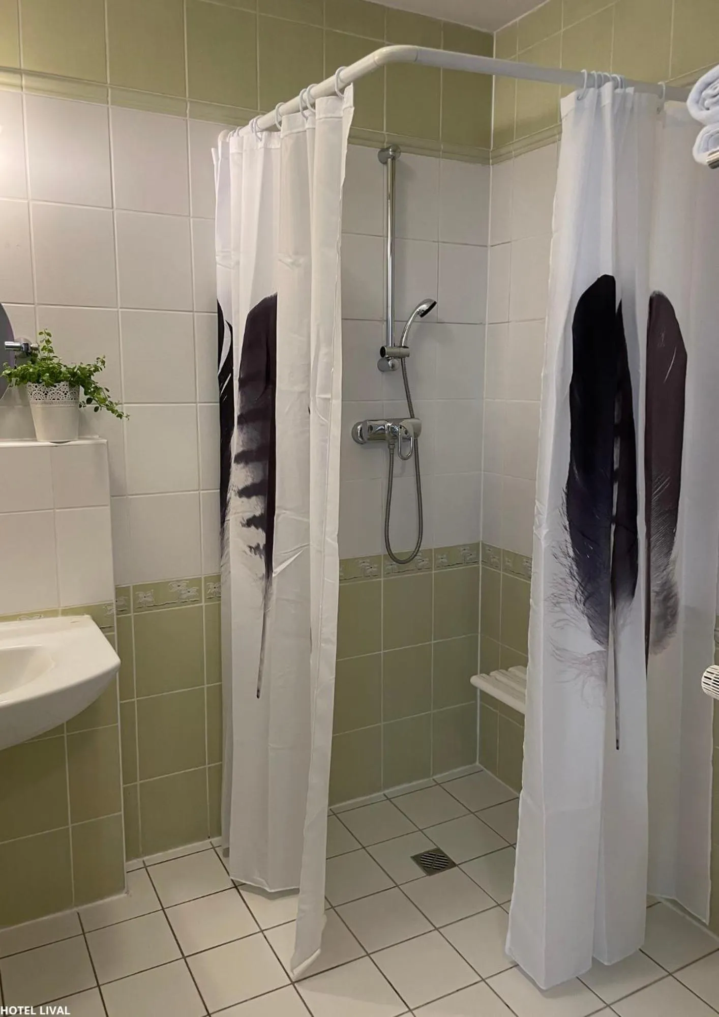 Shower in Hotel Lival