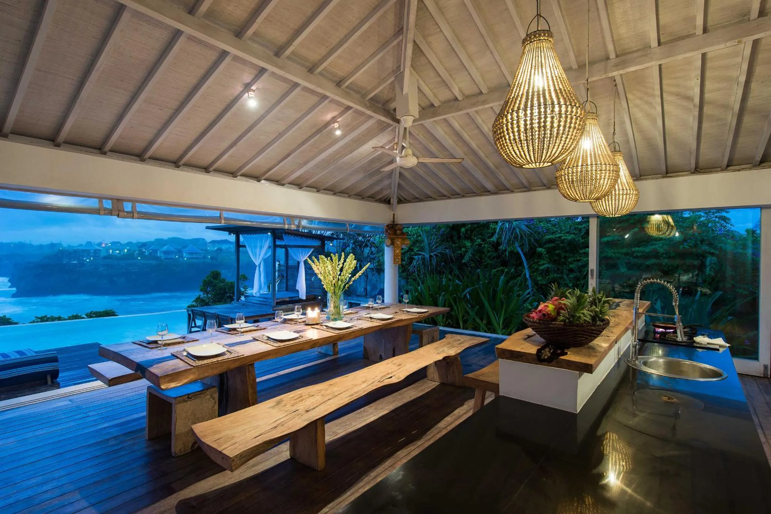 Kitchen or kitchenette in Villa Tranquilla