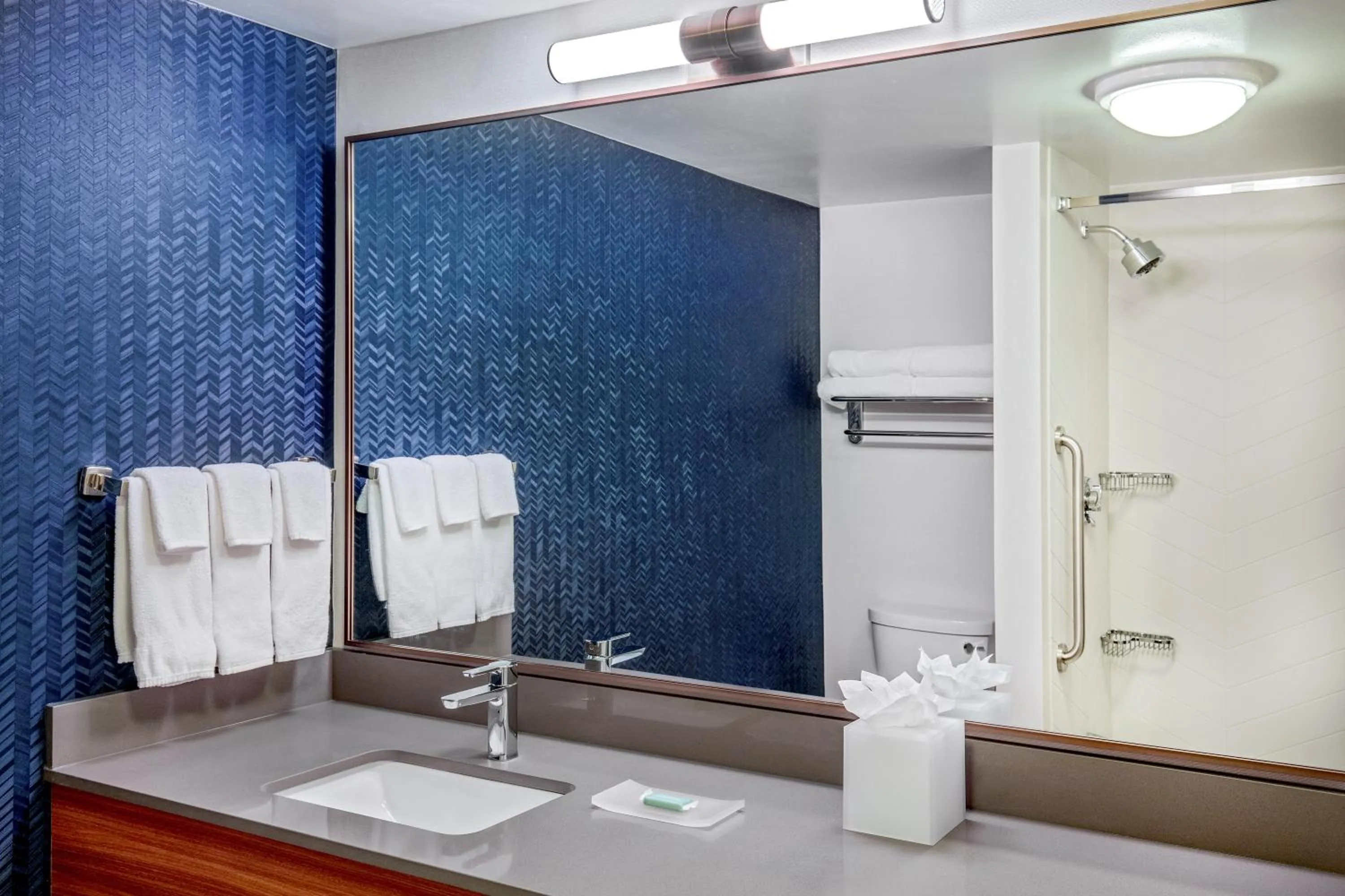 Bathroom in Fairfield Inn & Suites by Marriott Brunswick Freeport