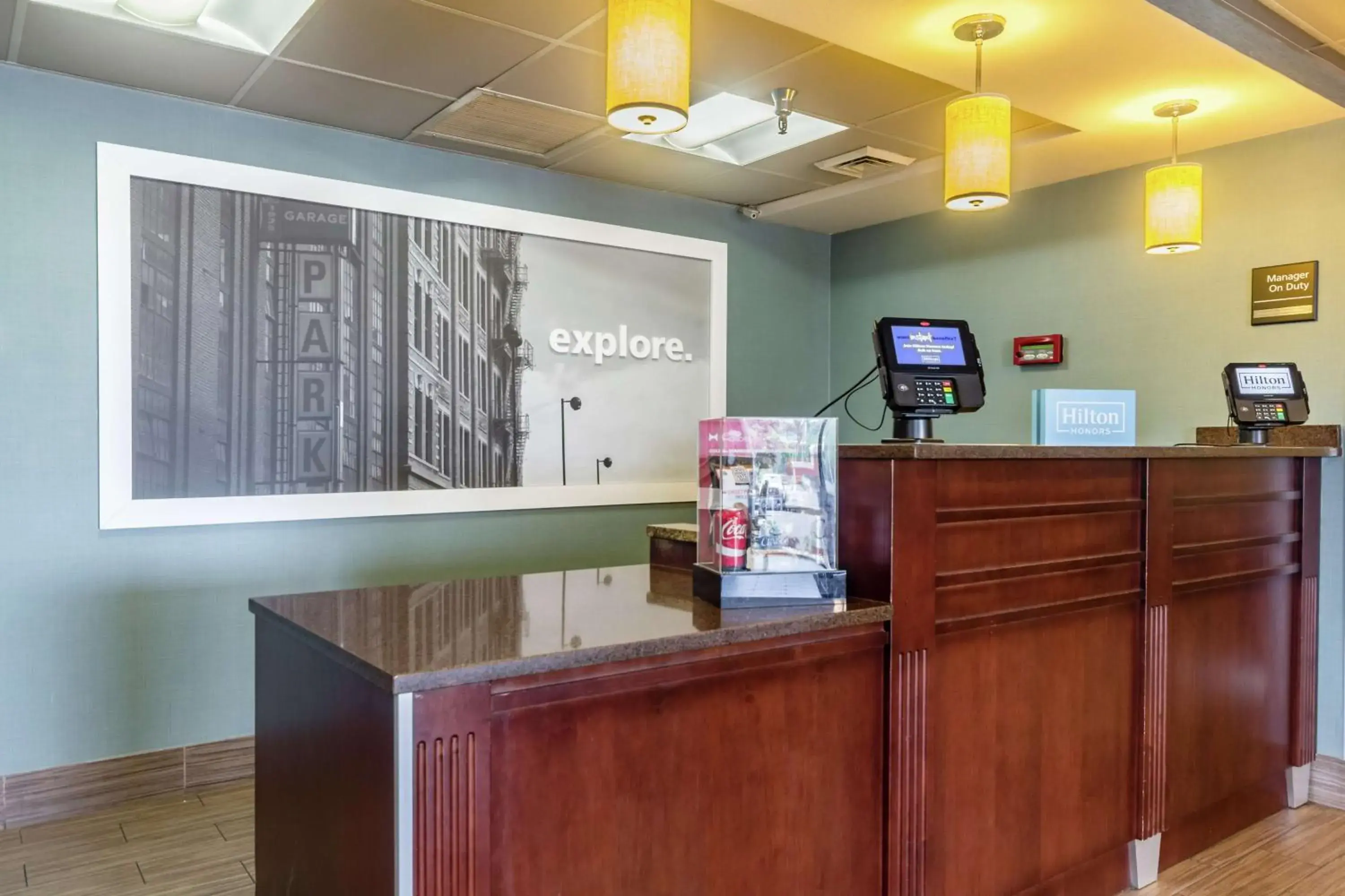 Lobby or reception in Hampton Inn Winchester-University/ Mall Lobby or reception in Hampton Inn Winchester-University/ Mall