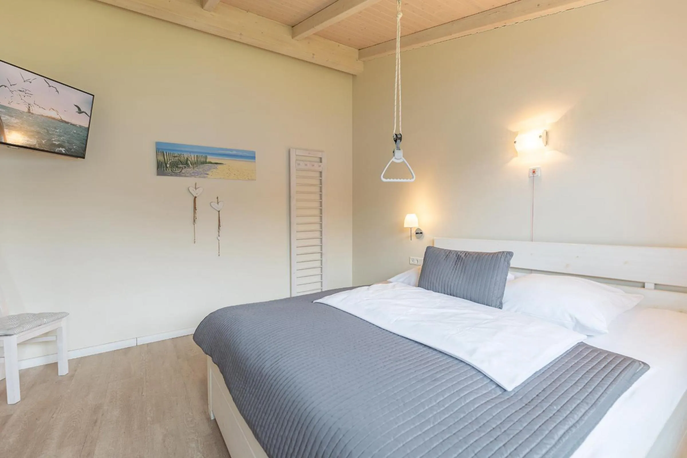 Bed in Ferienhaus Felsenauster