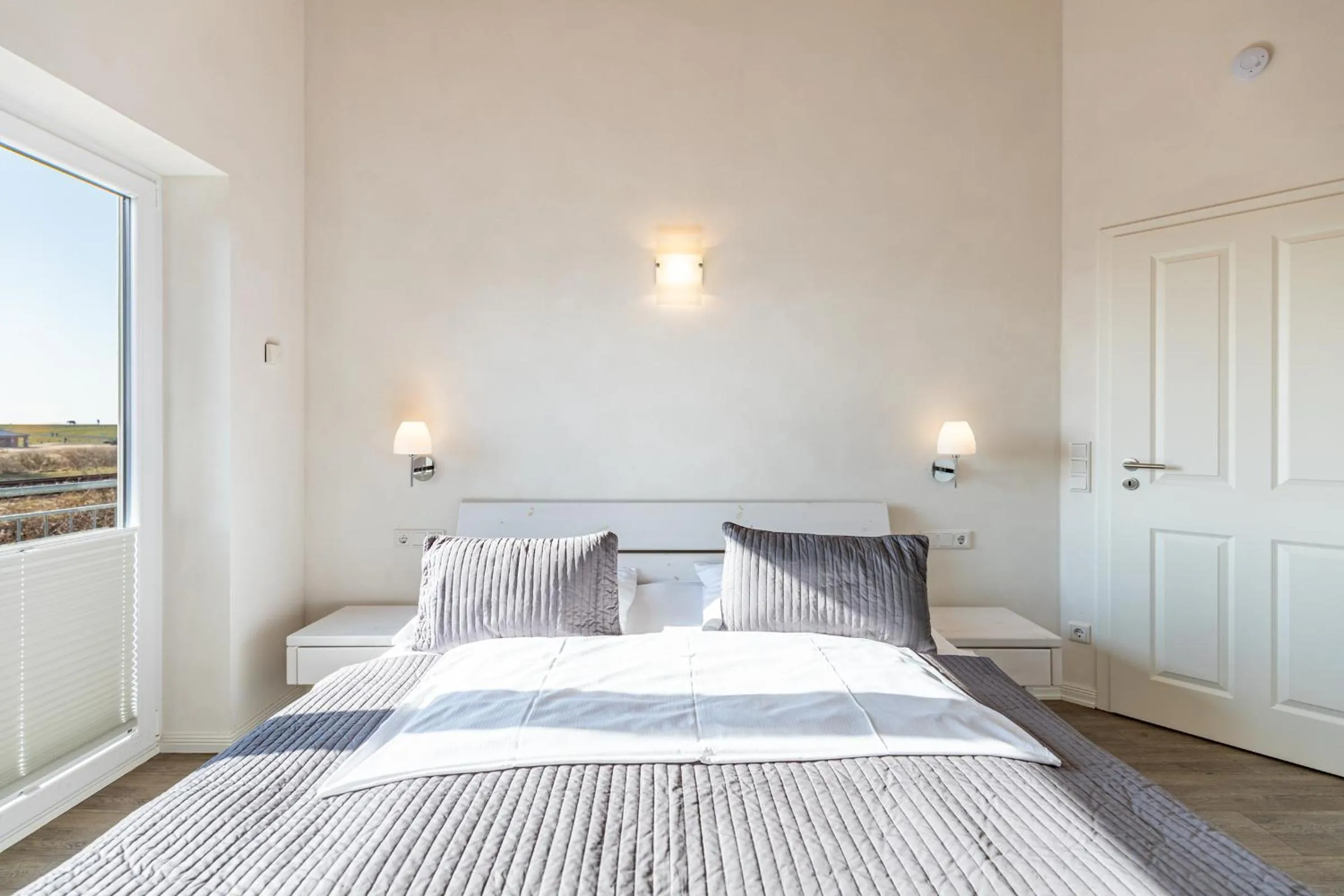 Bed in Ferienhaus Kampfläufer
