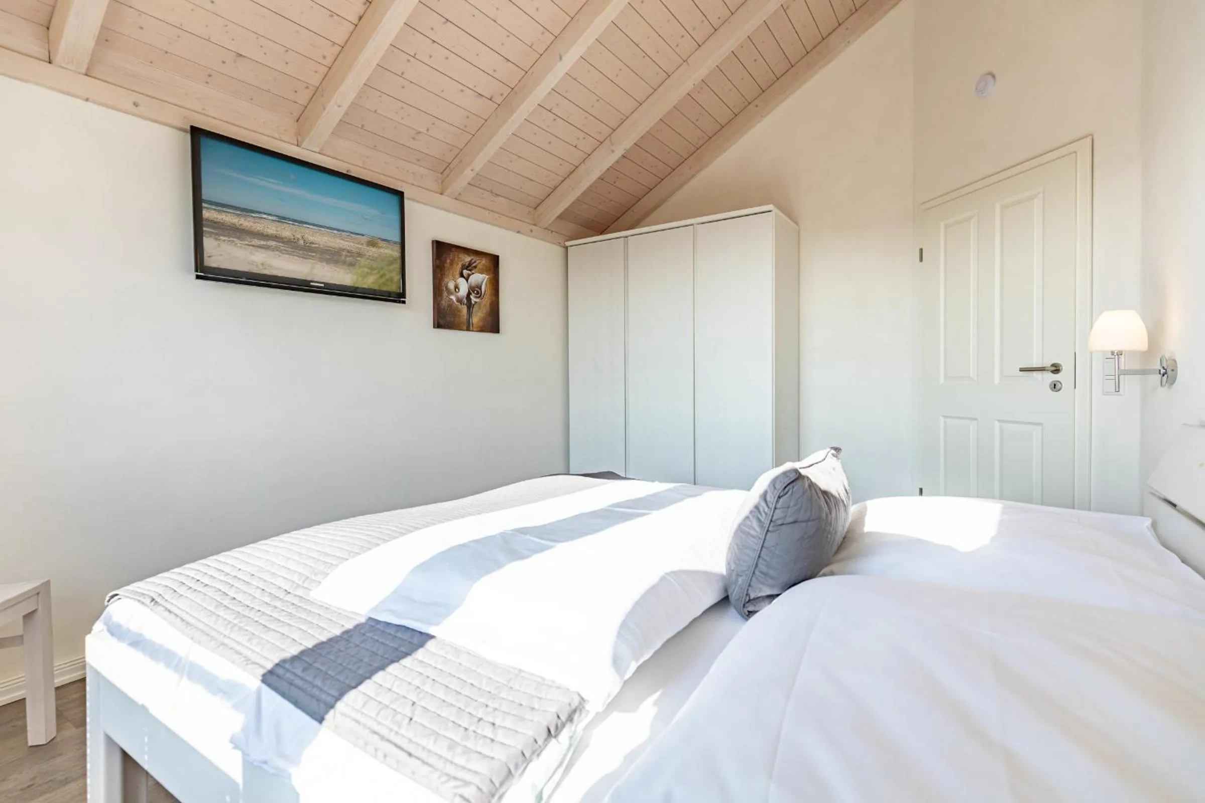 Bed in Ferienhaus Kampfläufer