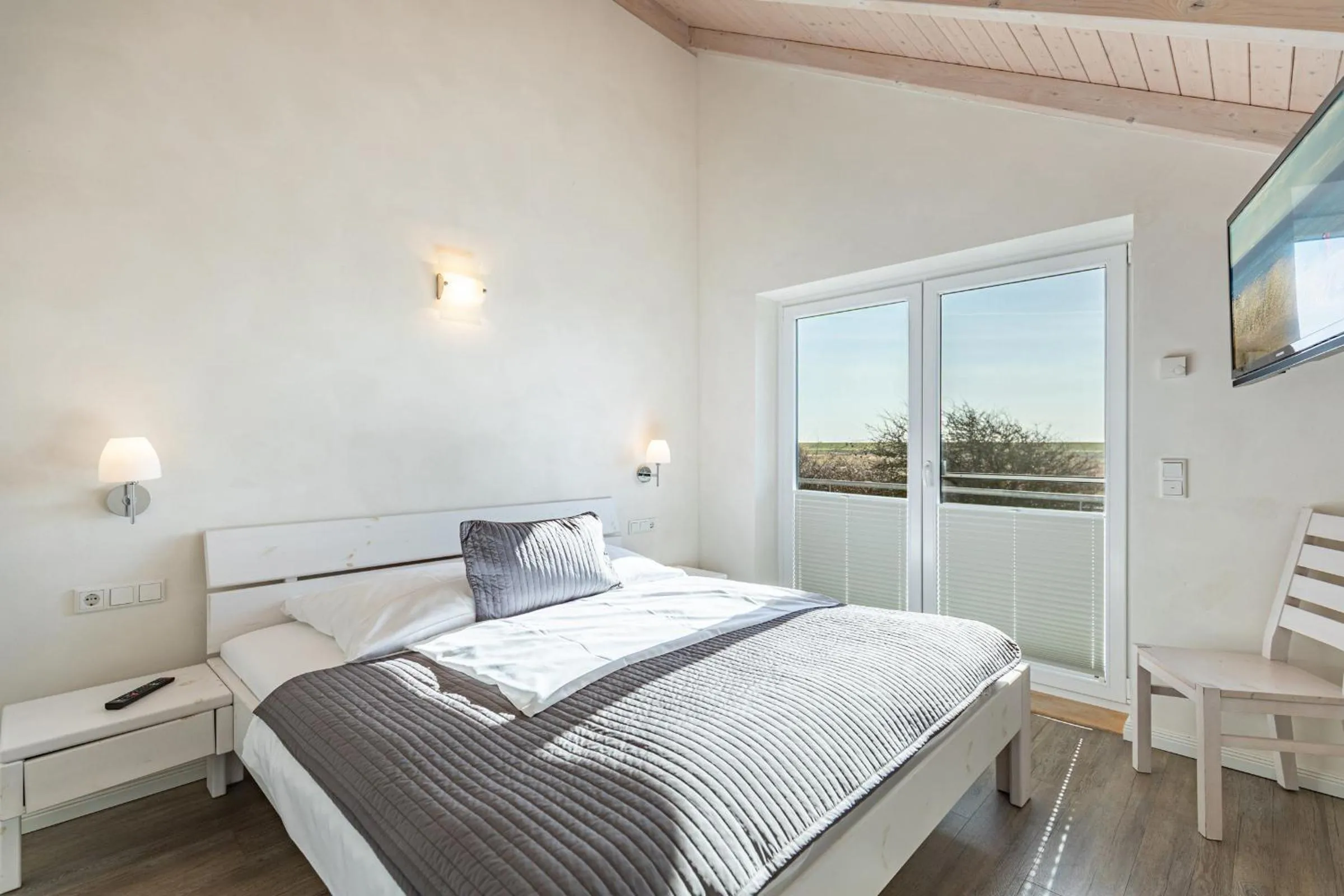 Bed in Ferienhaus Rotschenkel