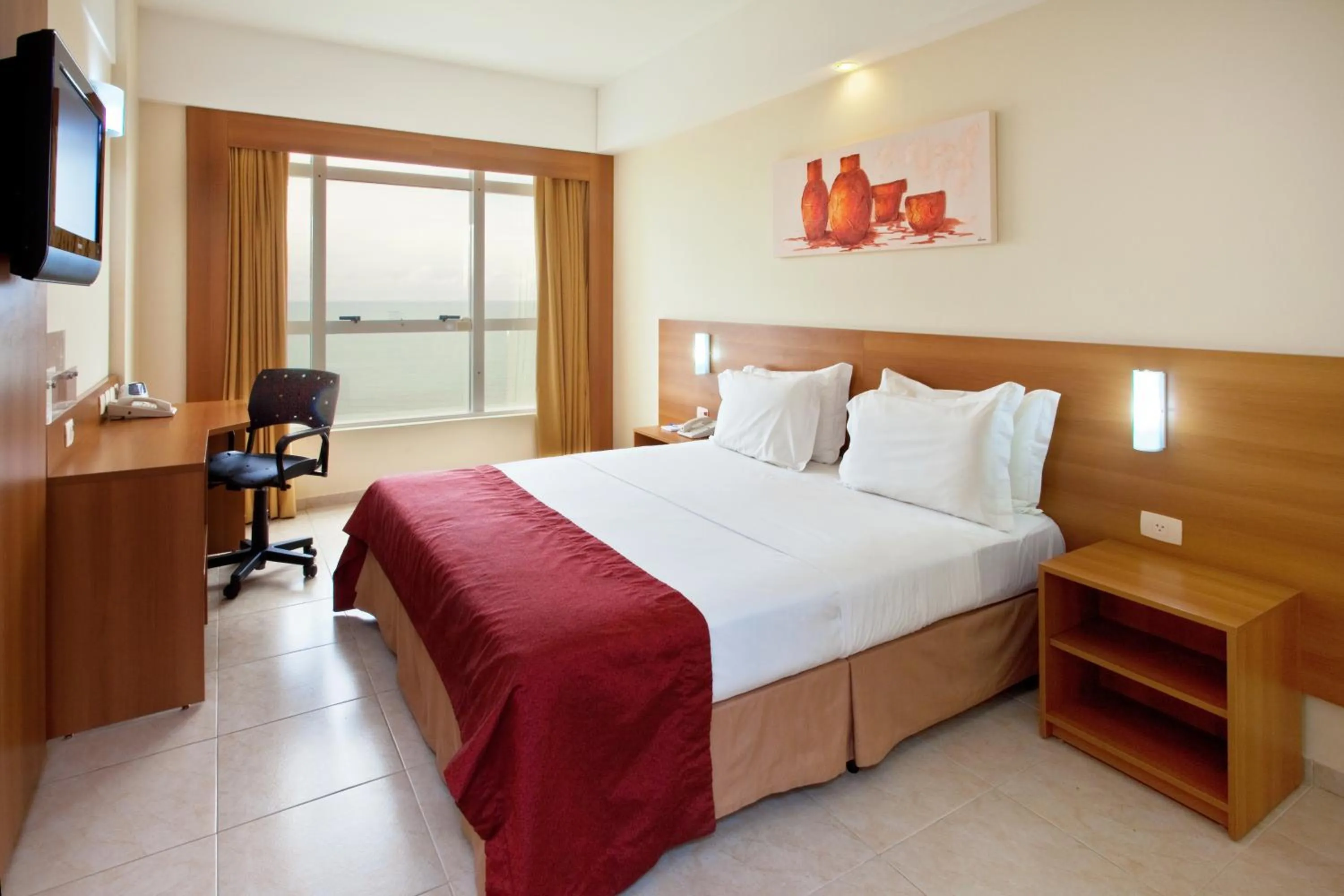 Bed in Praiamar Express Hotel