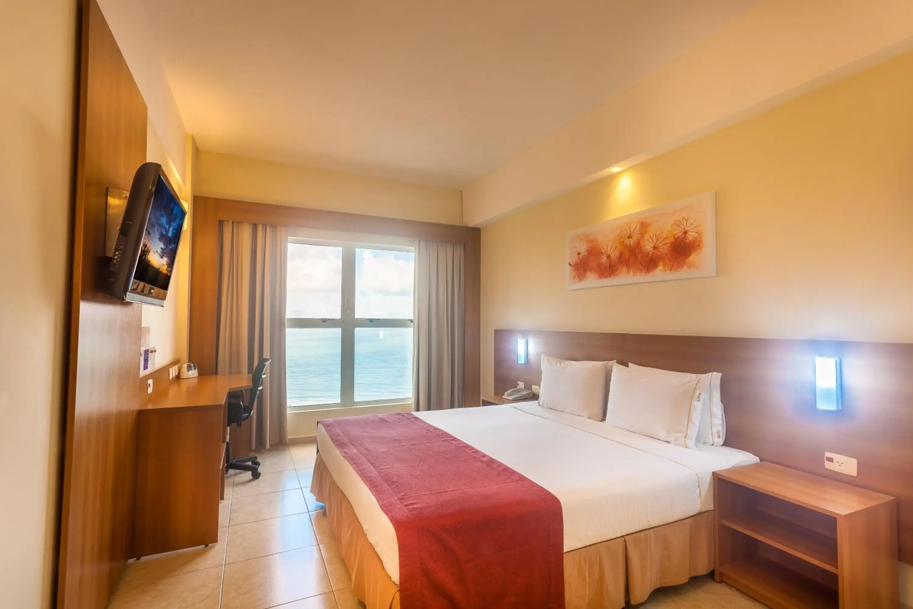 Bed in Praiamar Express Hotel Bed in Praiamar Express Hotel