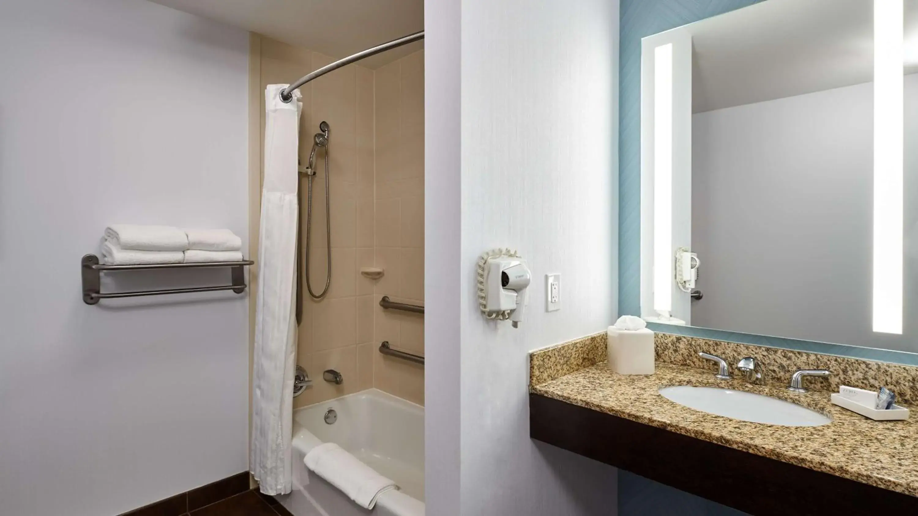 Bathroom in Hilton Garden Inn Merrillville Bathroom in Hilton Garden Inn Merrillville