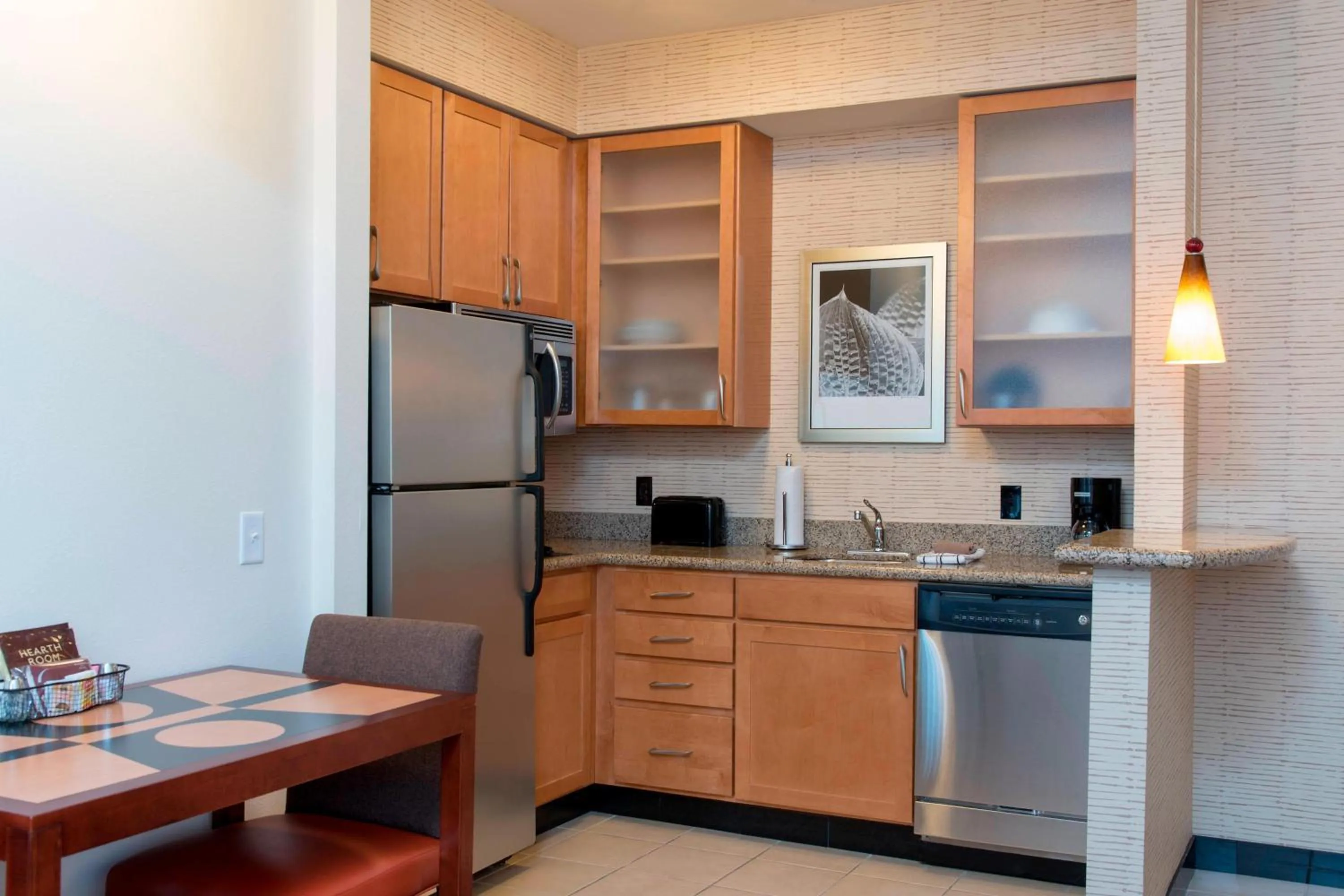 Kitchen or kitchenette in Residence Inn Moline Quad Cities