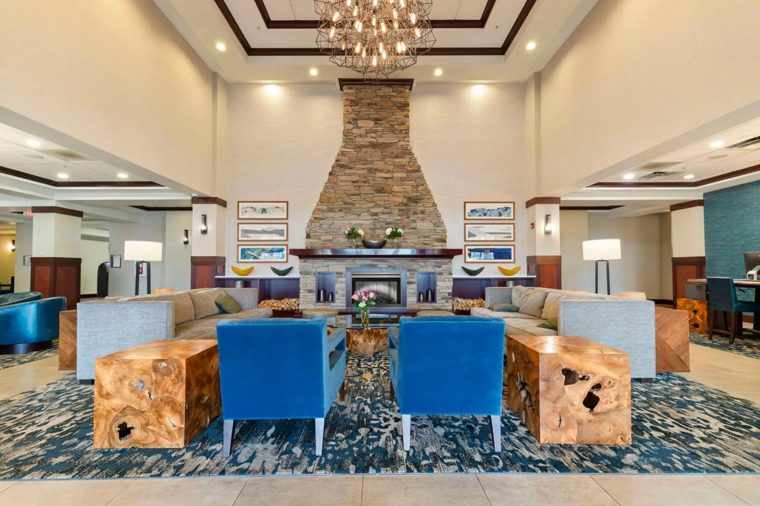Lobby or reception in Doubletree By Hilton Front Royal Blue Ridge Shadows Lobby or reception in Doubletree By Hilton Front Royal Blue Ridge Shadows