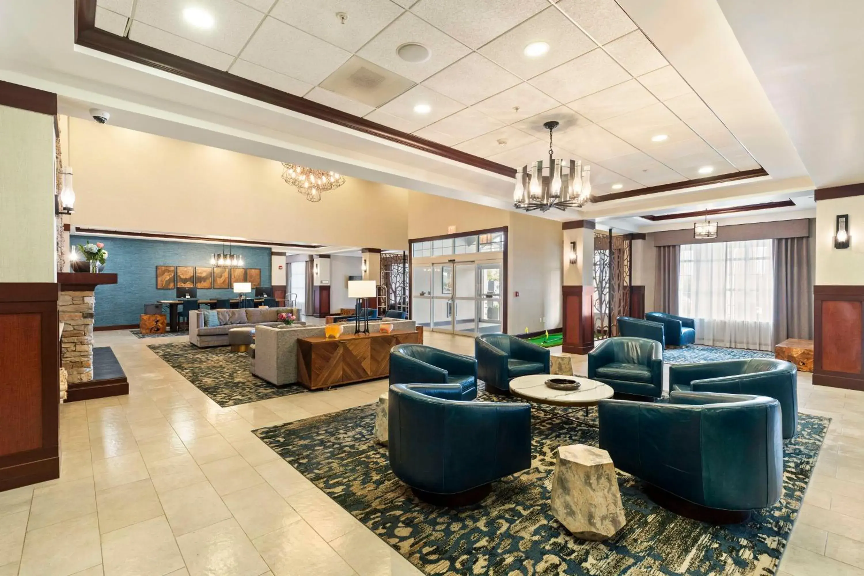 Lobby or reception in Doubletree By Hilton Front Royal Blue Ridge Shadows Lobby or reception in Doubletree By Hilton Front Royal Blue Ridge Shadows