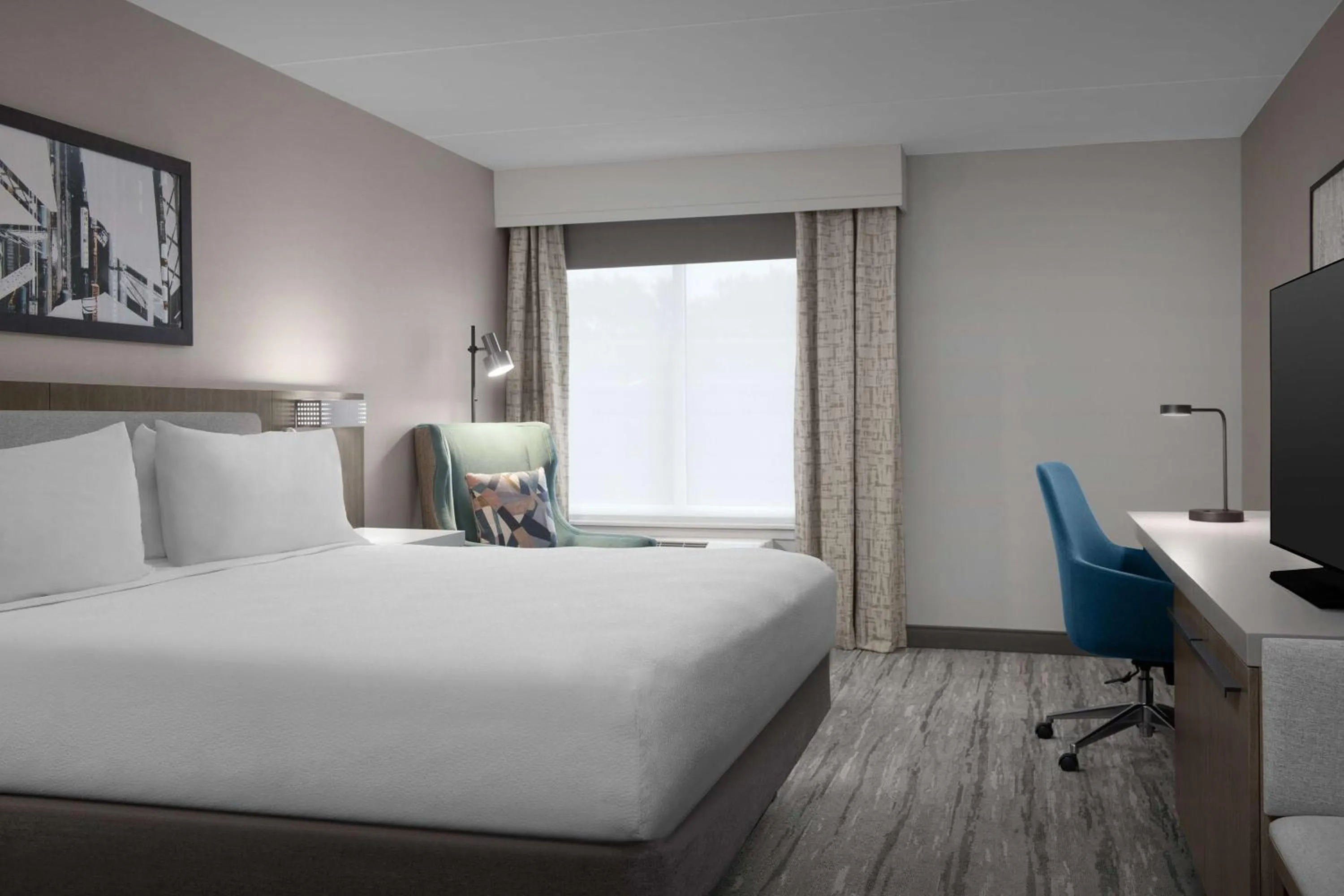 Bed in Hilton Garden Inn West Lafayette Wabash Landing