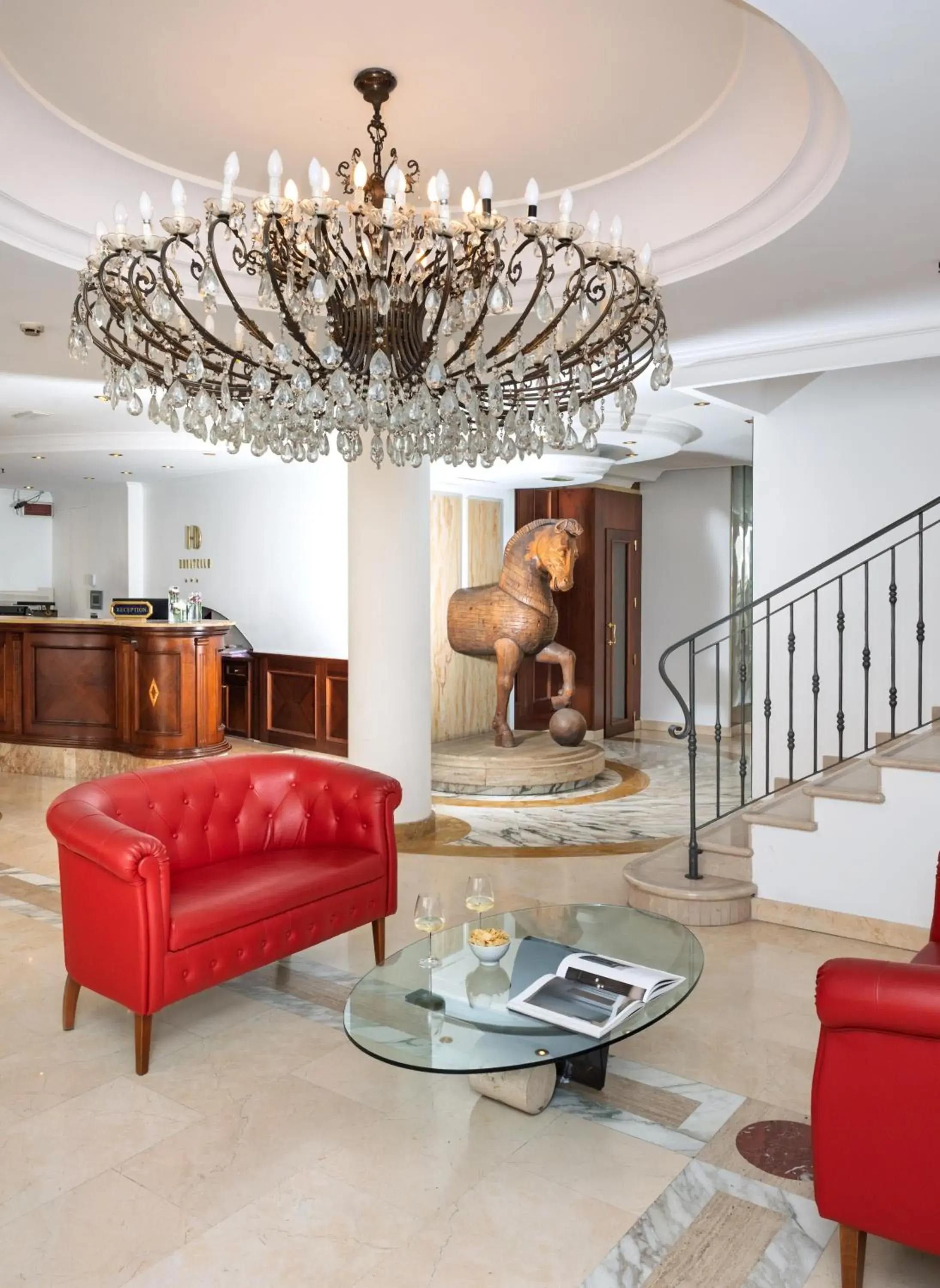Lobby or reception in Hotel Donatello Lobby or reception in Hotel Donatello