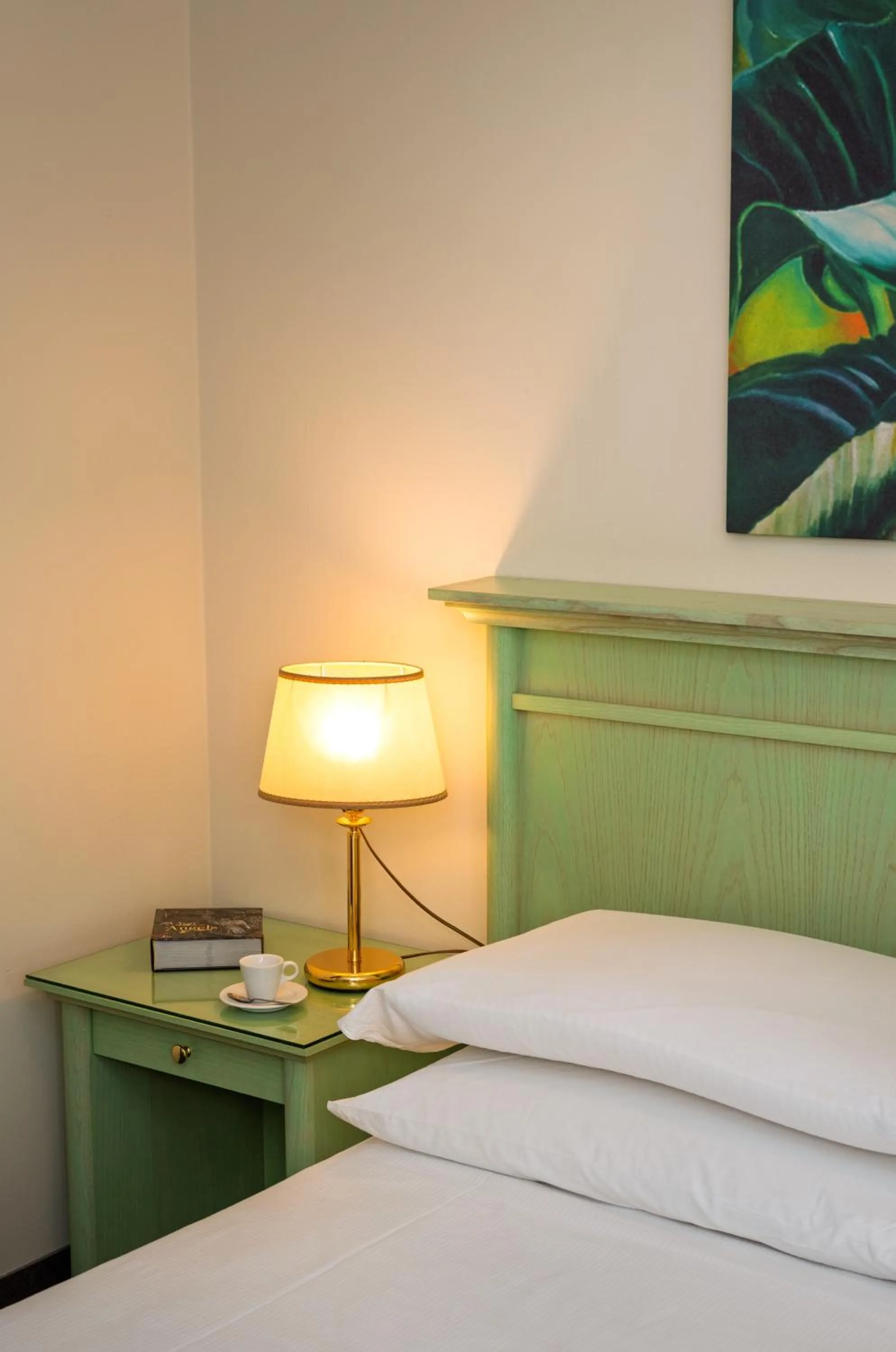 Bed in Hotel Donatello