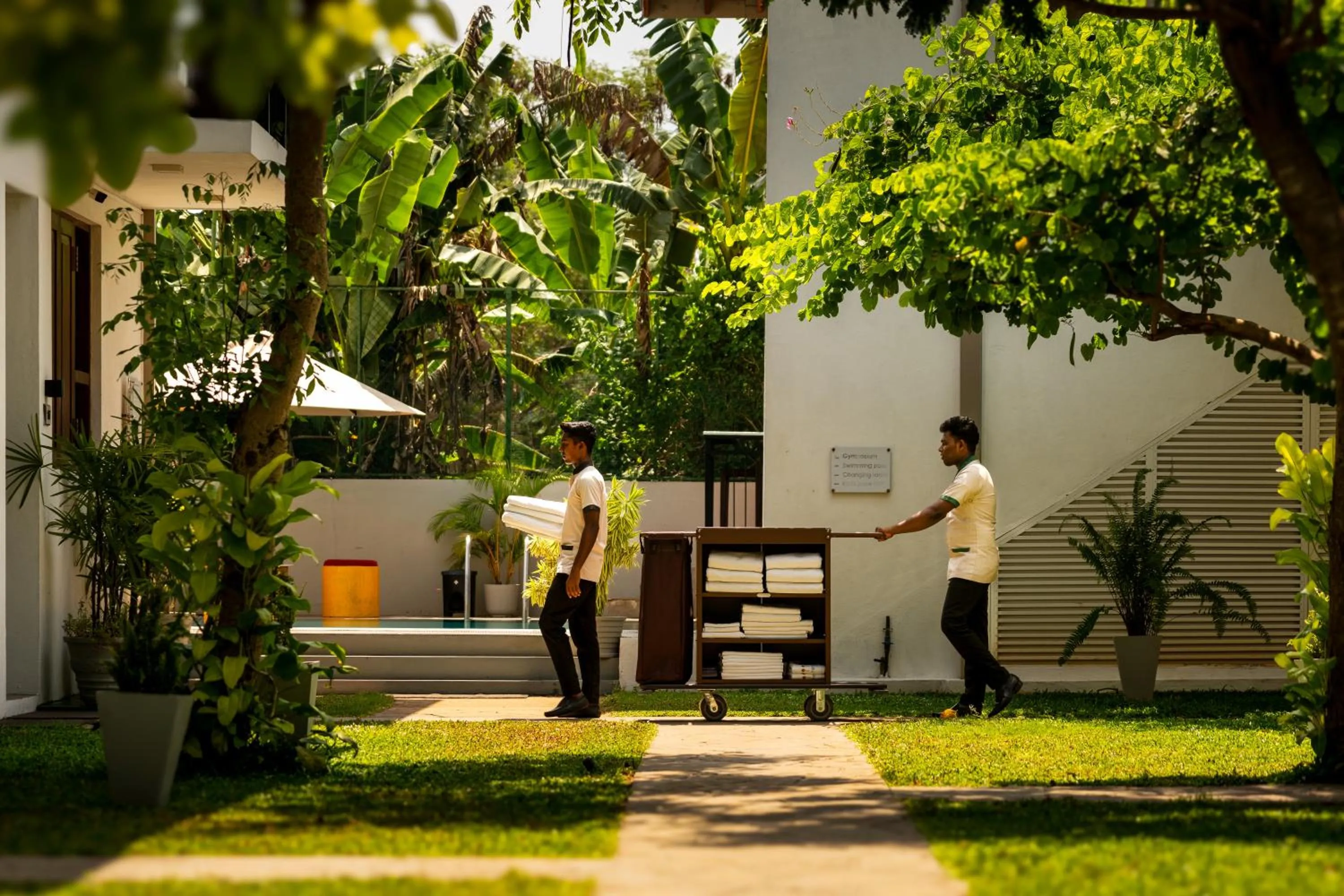 Staff in The Thinnai Hotel - Jaffna
