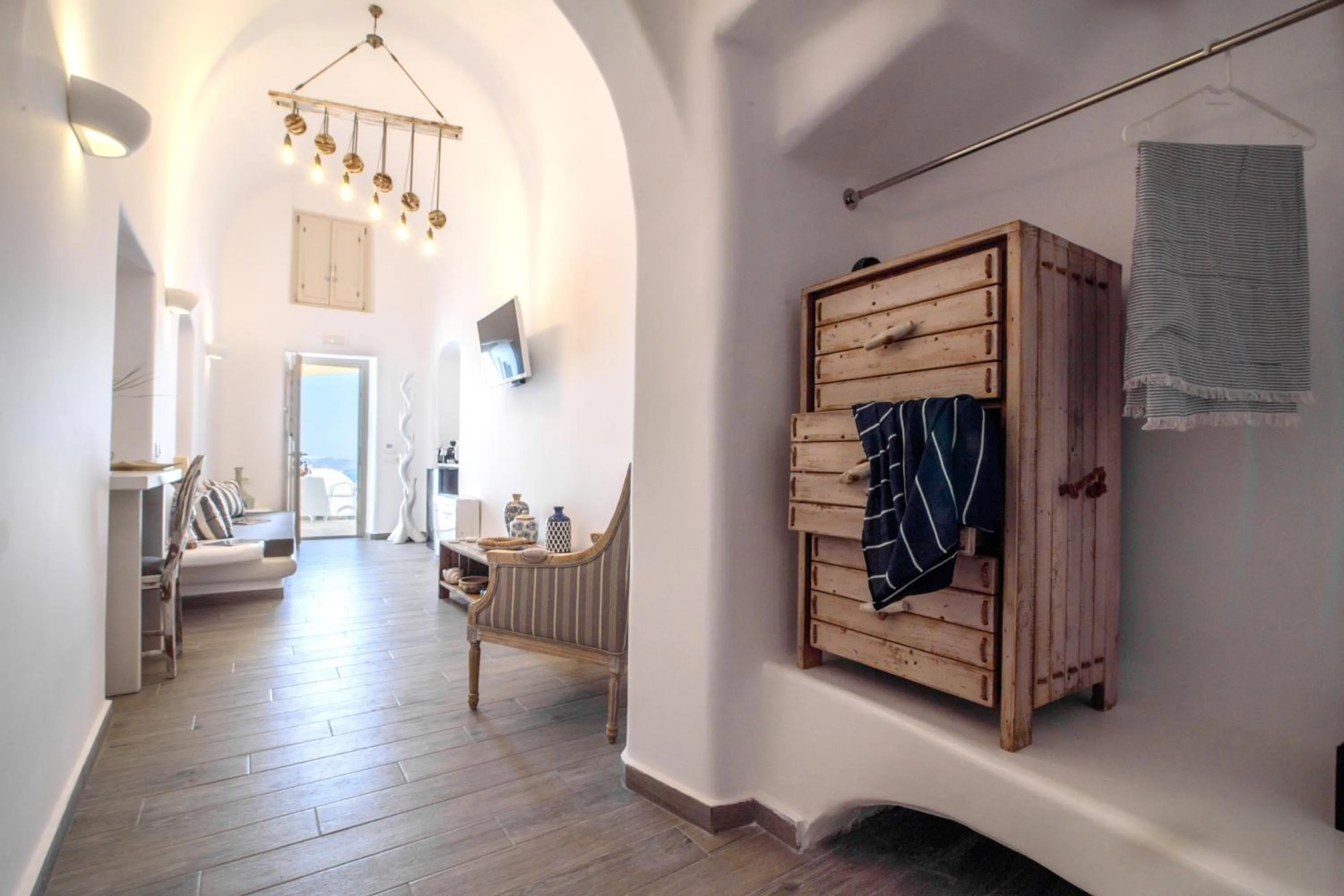 Living room in Angel Luxury Suites