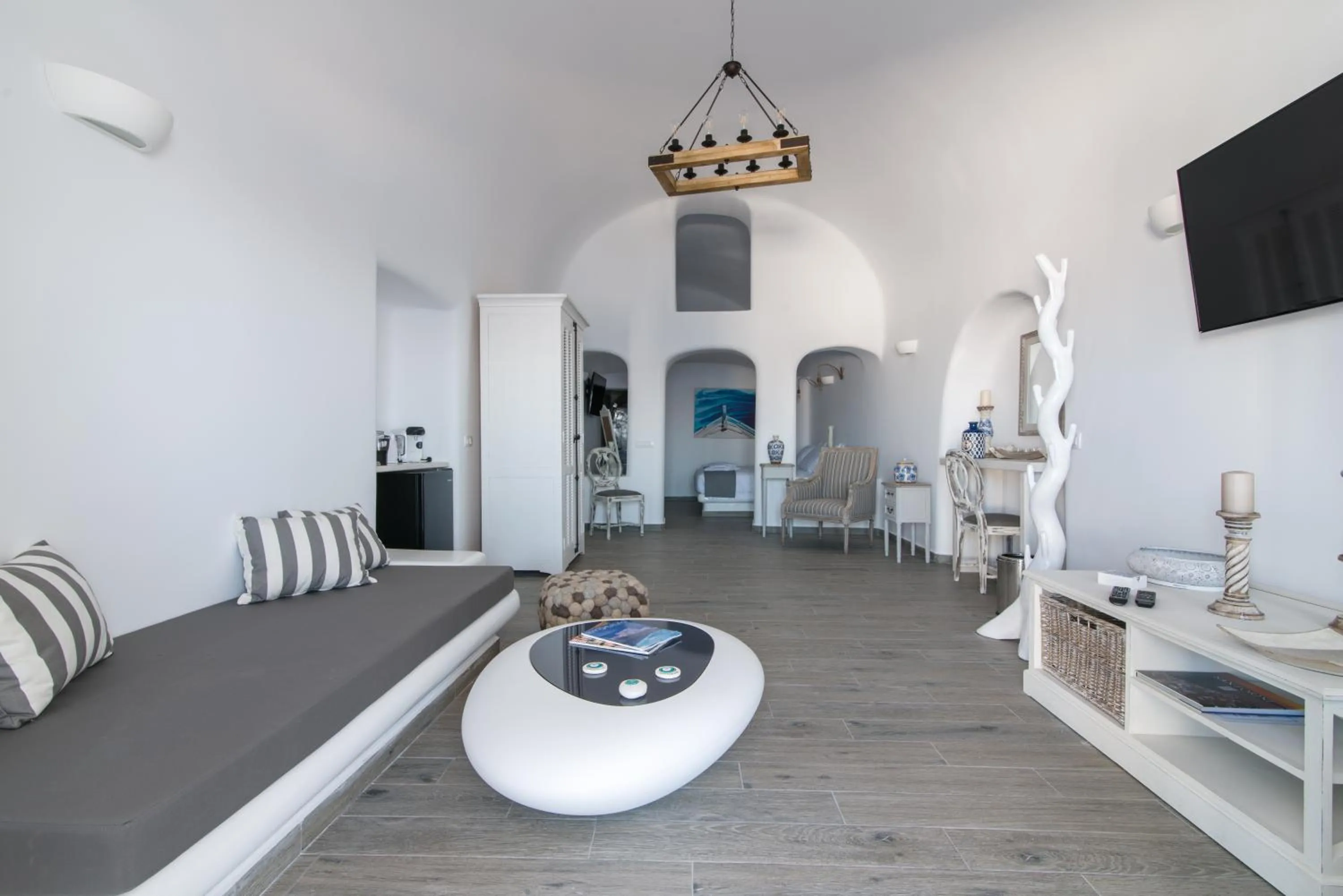 Living room in Angel Luxury Suites