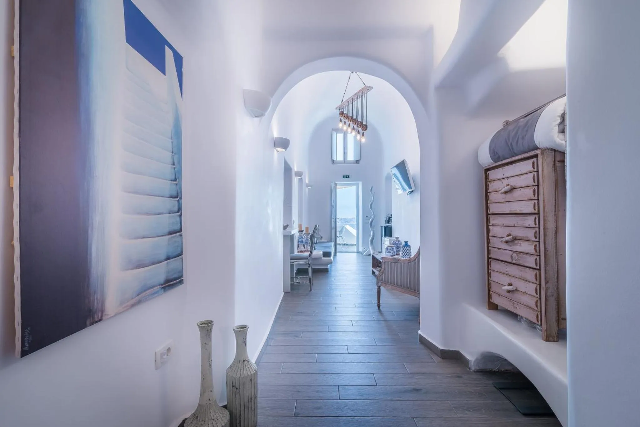 Living room in Angel Luxury Suites