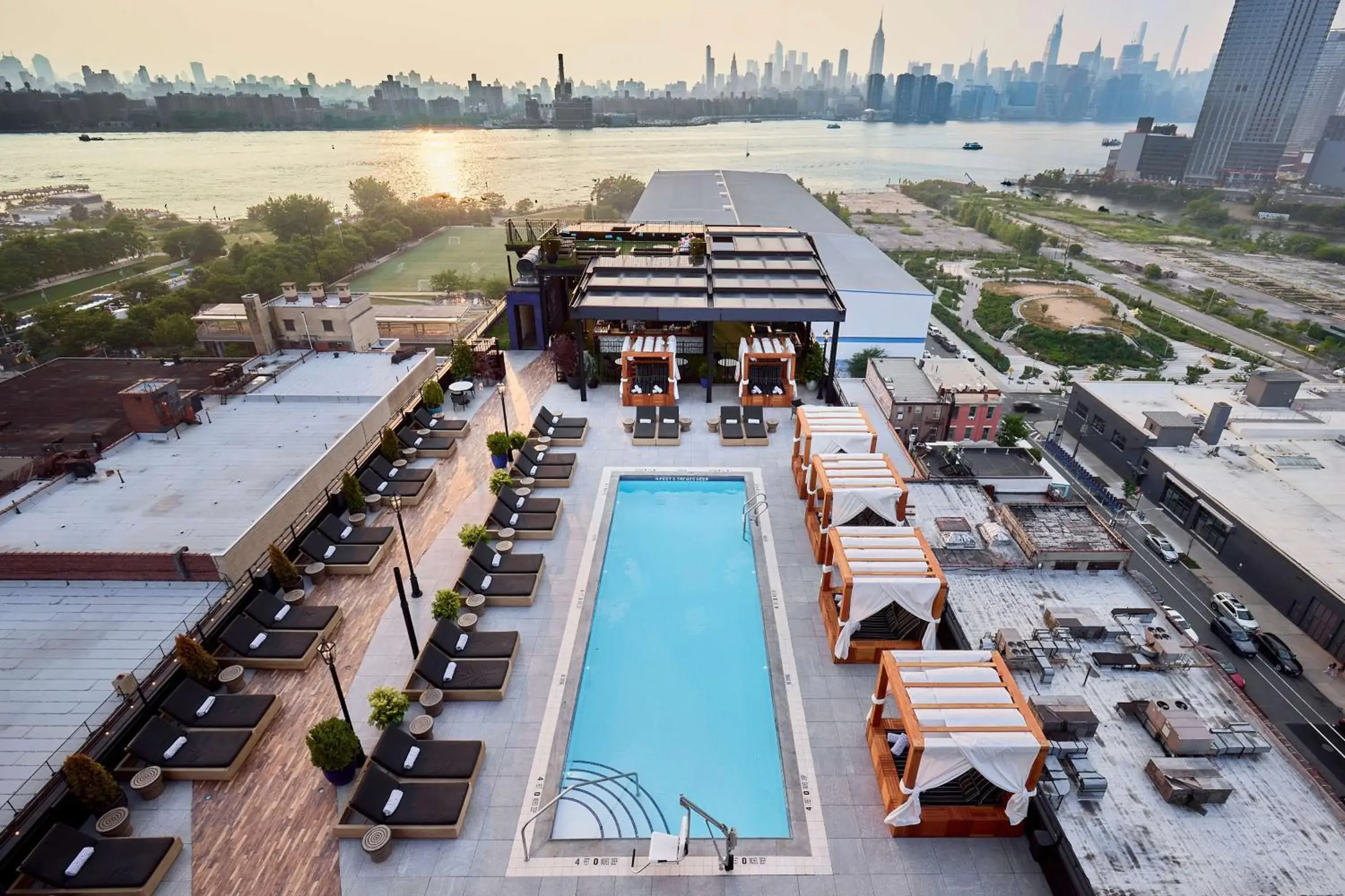 Pool view in Arlo Williamsburg Pool view in Arlo Williamsburg