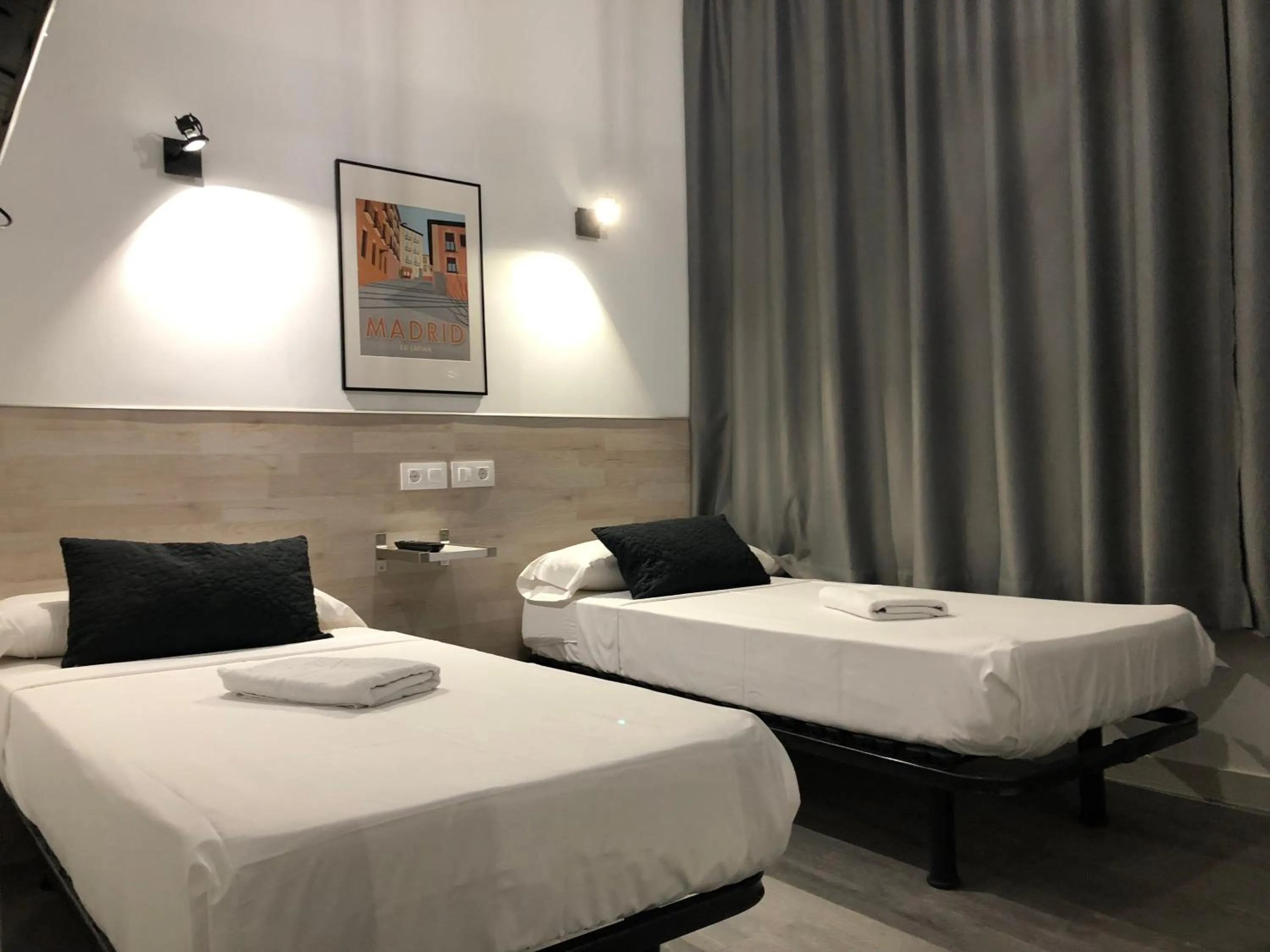 Bed in Hostal Rías Bajas