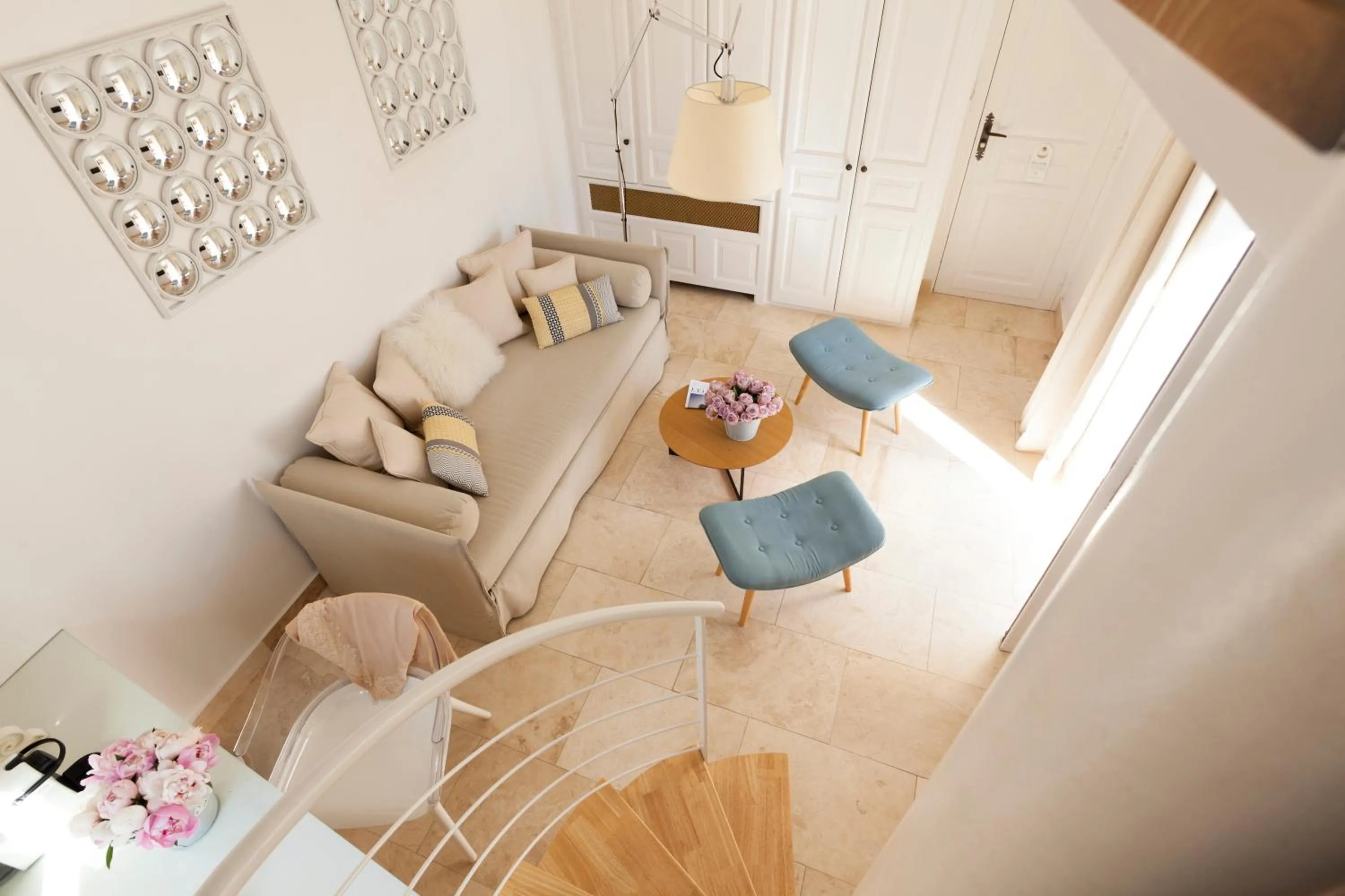 Seating area in Le Vieux Castillon