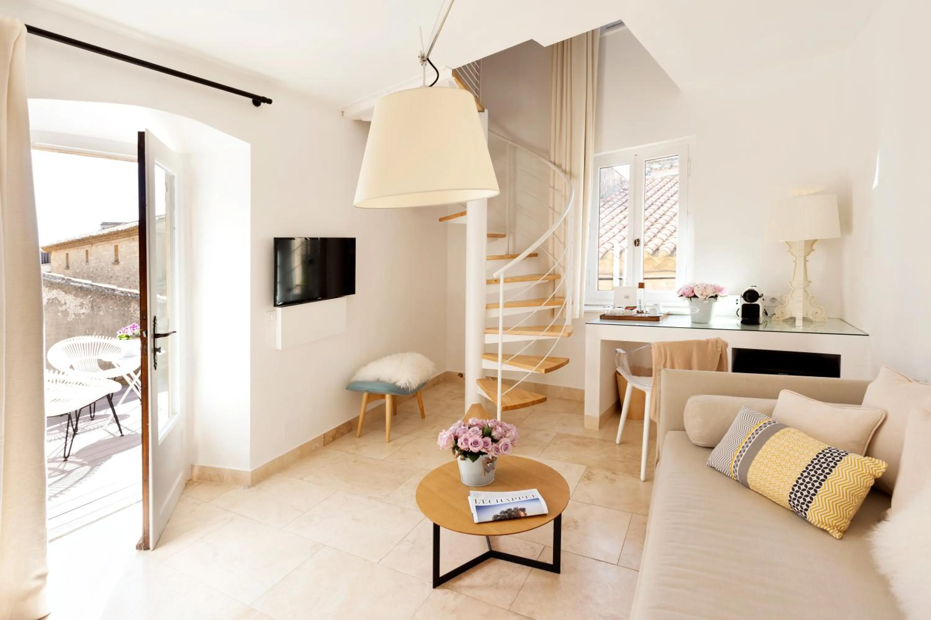 Seating area in Le Vieux Castillon