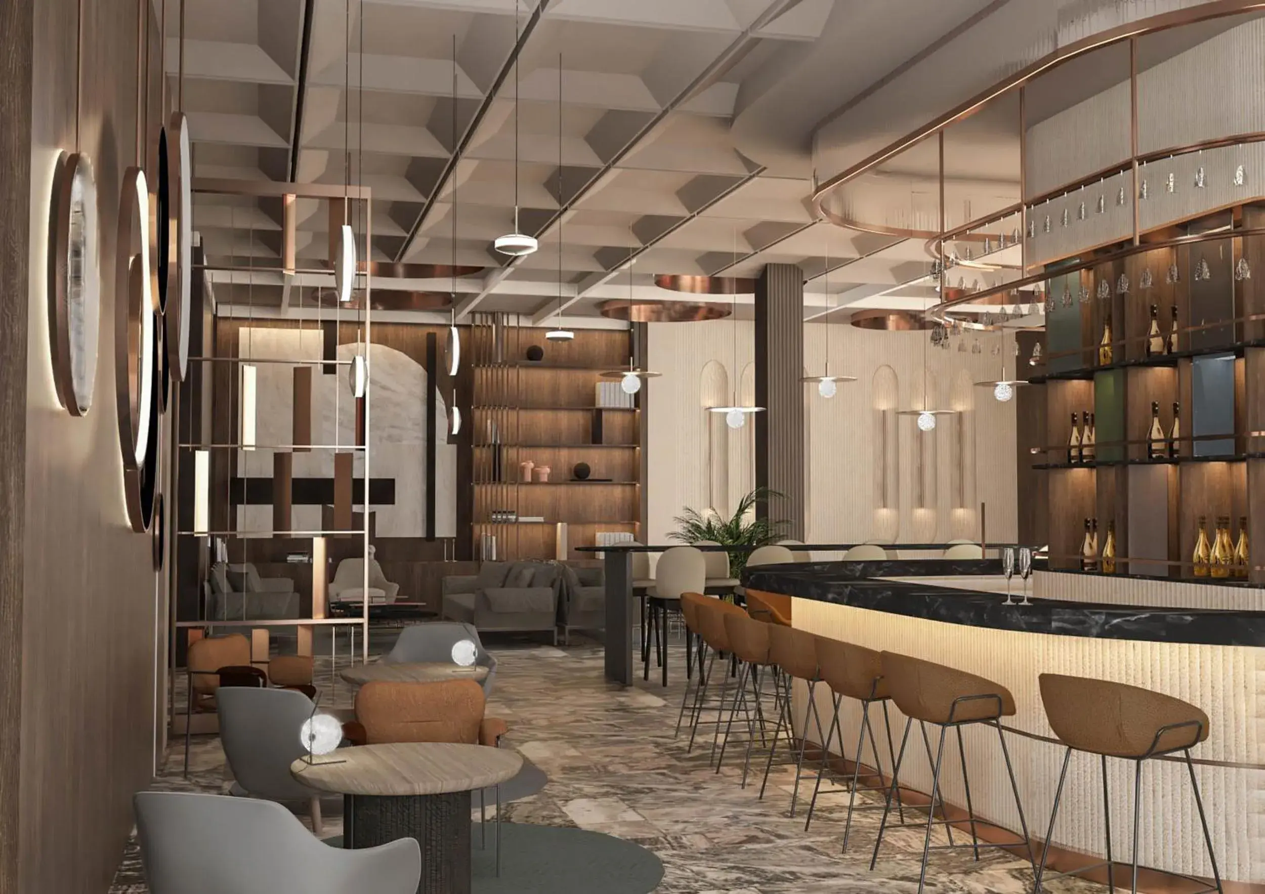 Lounge or bar in voco Katowice by IHG Lounge or bar in voco Katowice by IHG