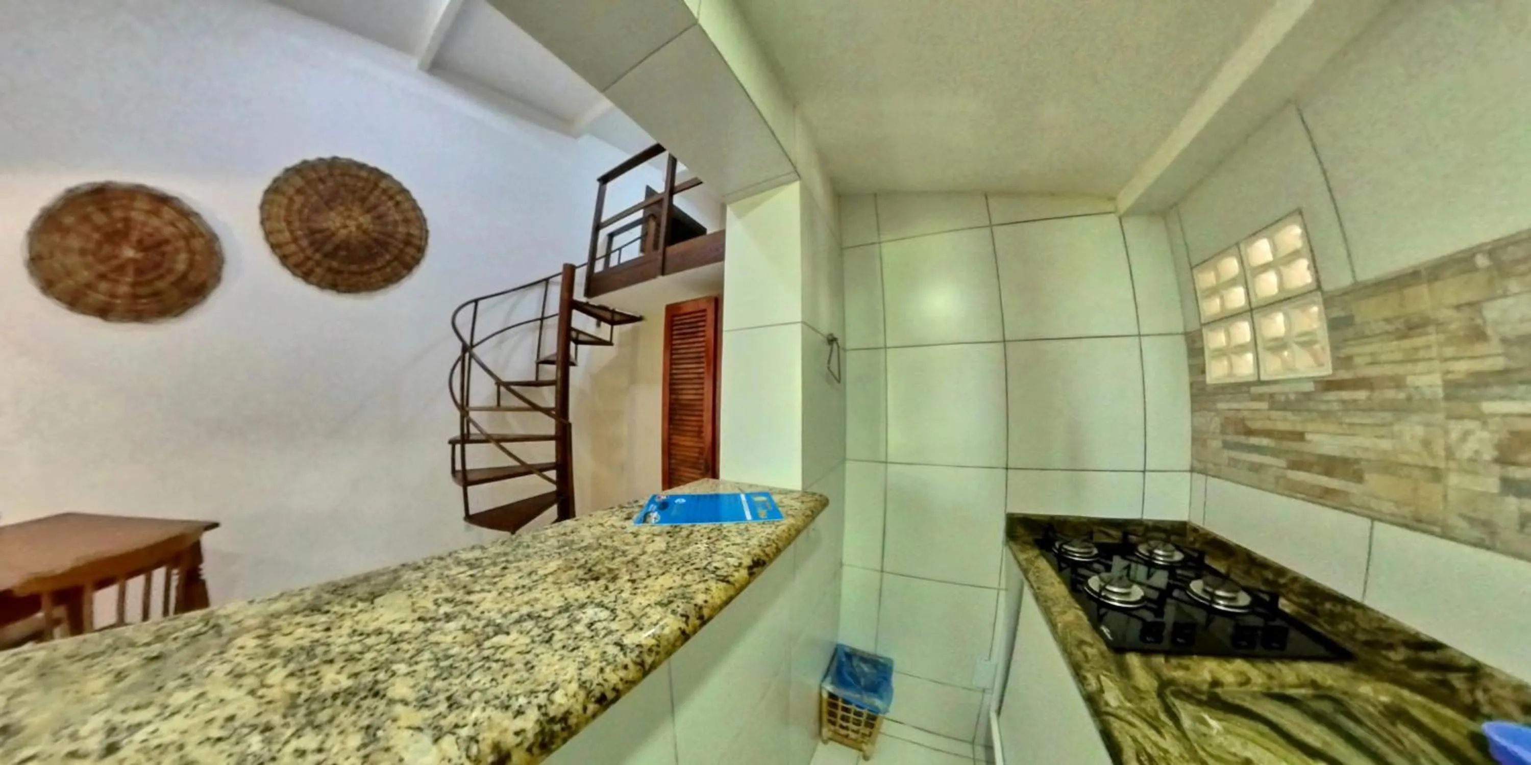 Kitchen or kitchenette in Pousada Mar e Brisa