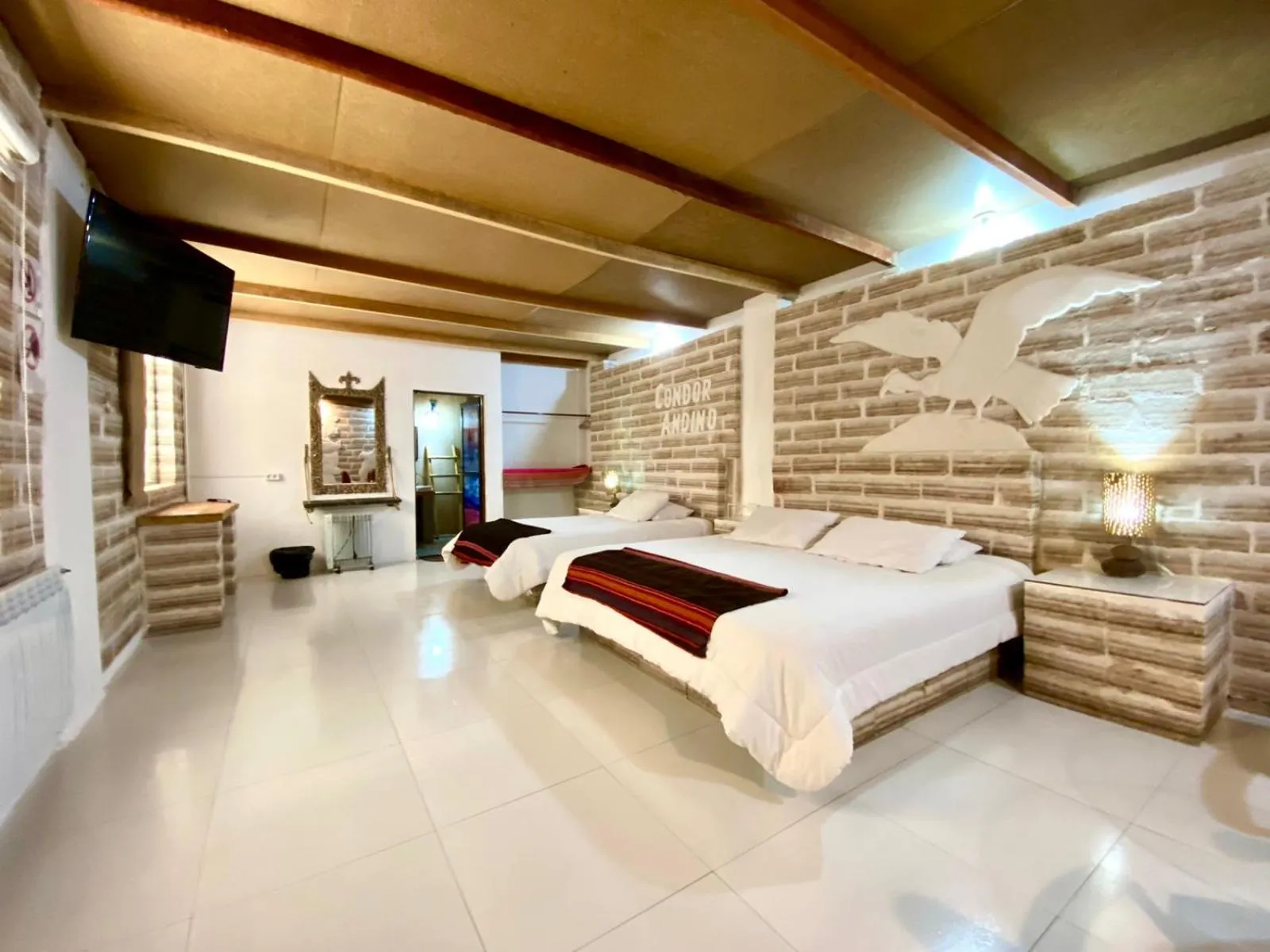 Bed in Casa de Sal - Salt Hotel