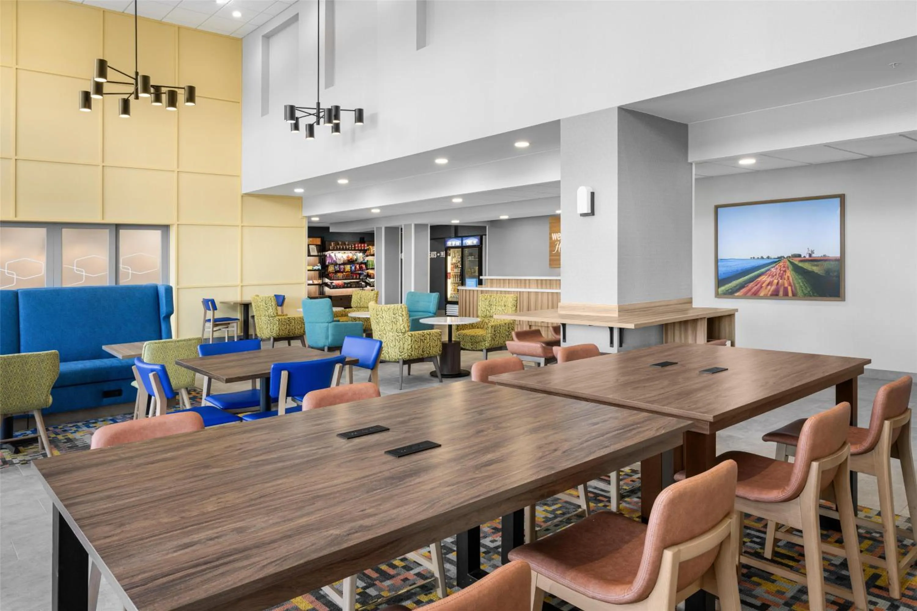 Lobby or reception in Hampton Inn & Suites Moline-Quad City Int'l Aprt