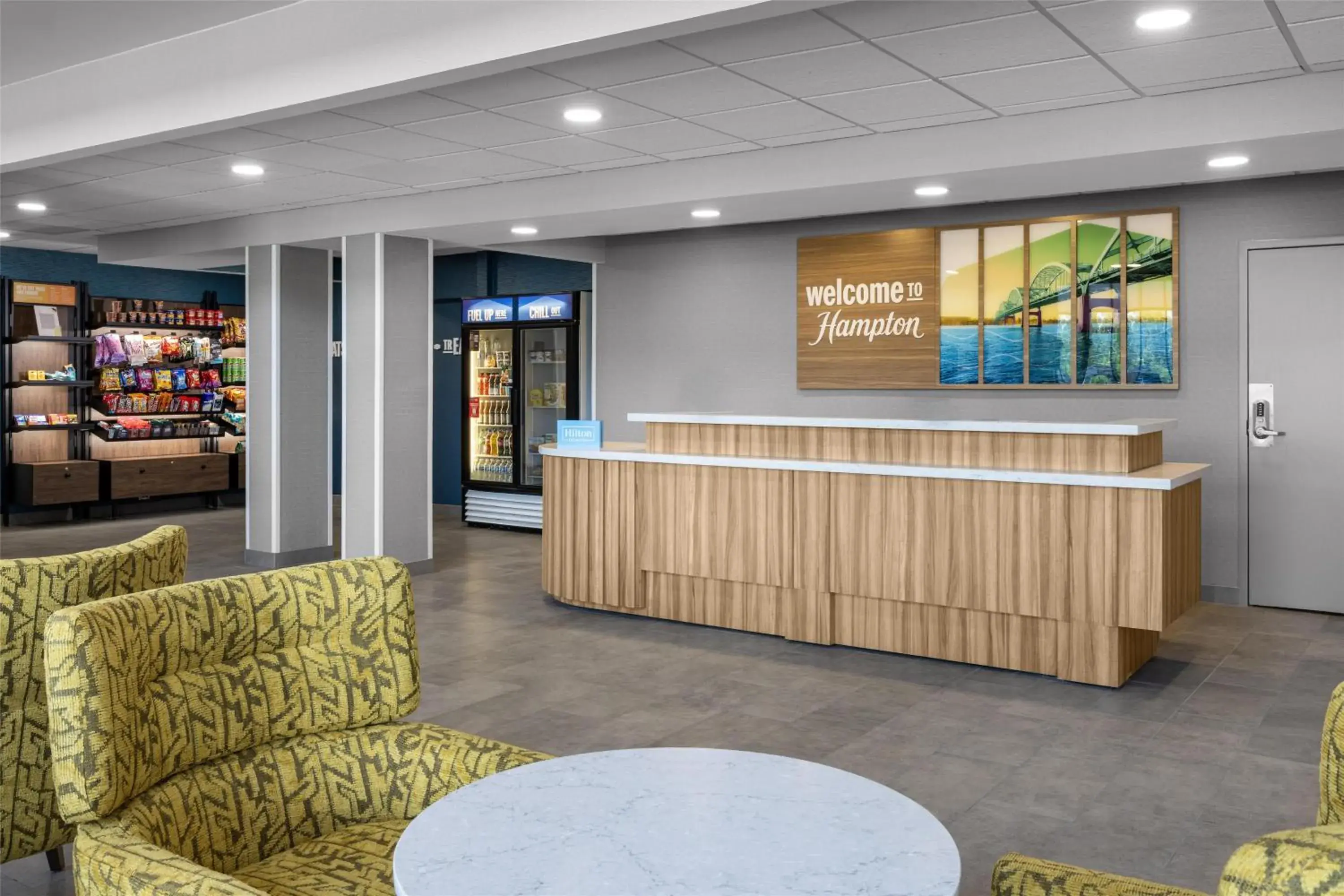 Lobby or reception in Hampton Inn & Suites Moline-Quad City Int'l Aprt Lobby or reception in Hampton Inn & Suites Moline-Quad City Int'l Aprt