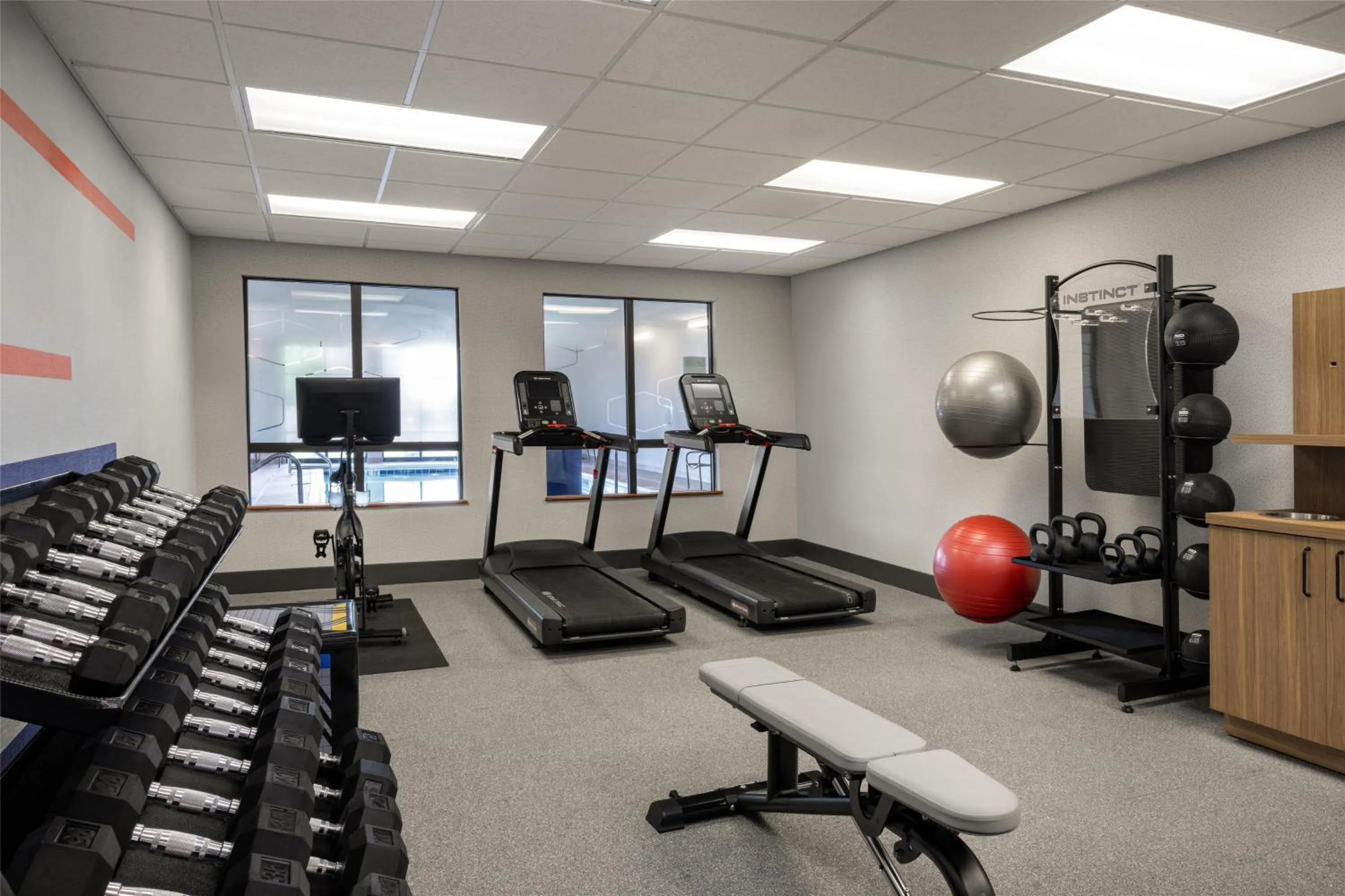 Fitness centre/facilities in Hampton Inn & Suites Moline-Quad City Int'l Aprt
