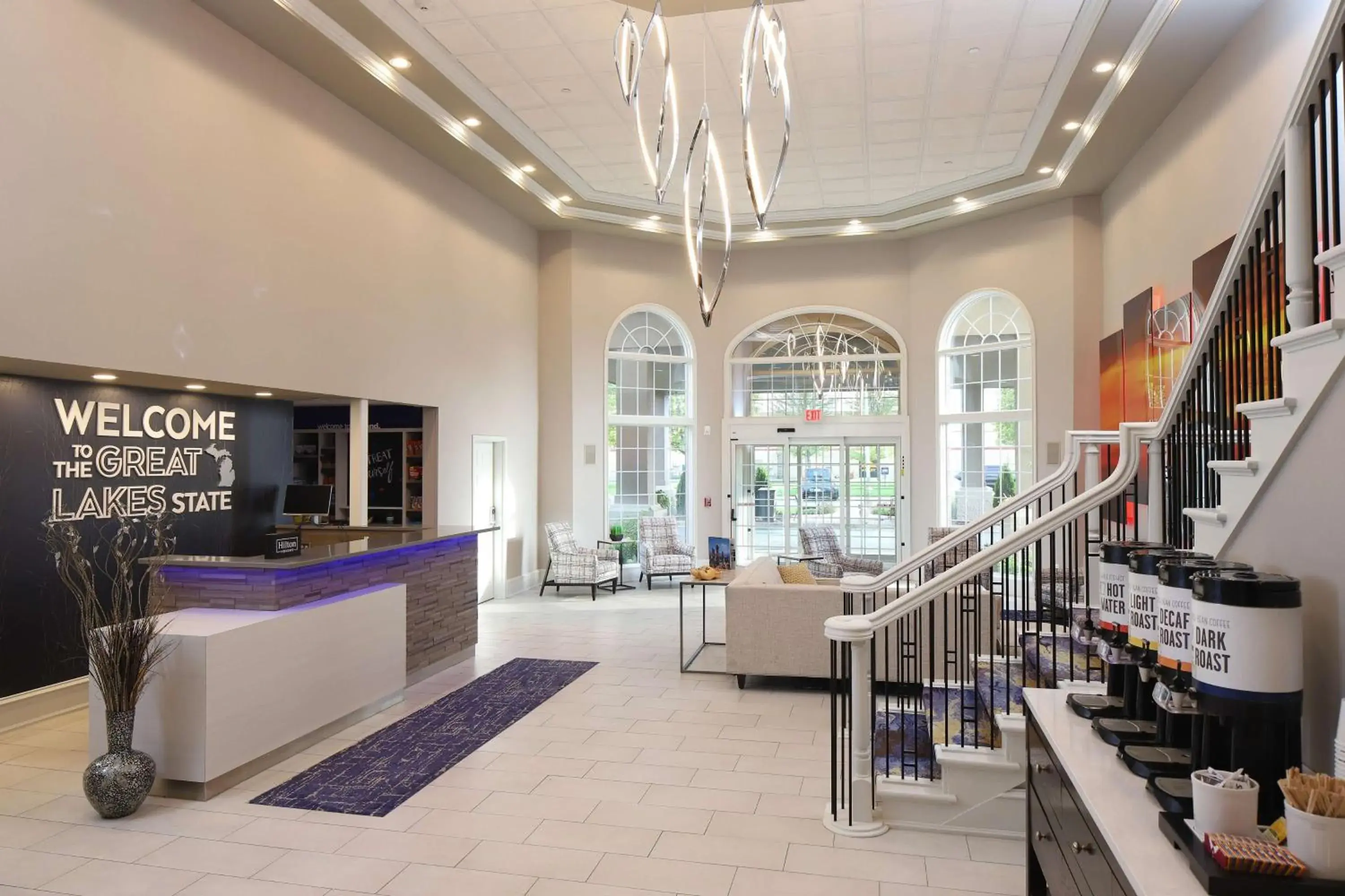 Lobby or reception in Hampton Inn Holland Lobby or reception in Hampton Inn Holland